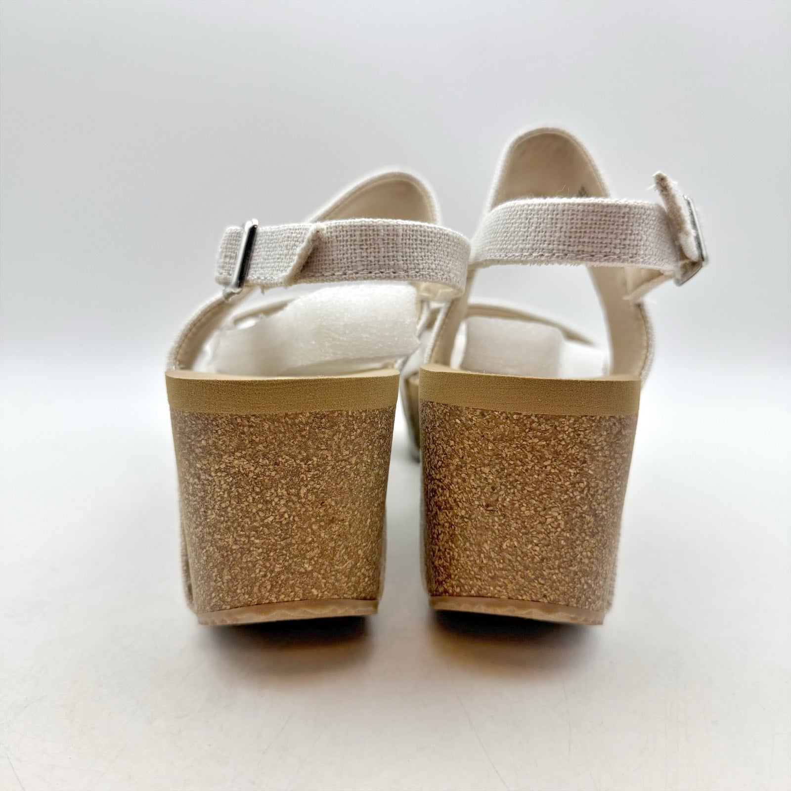 Volatile Womens Summerlove Slingback Wedge Sandals Size 11 White NIB