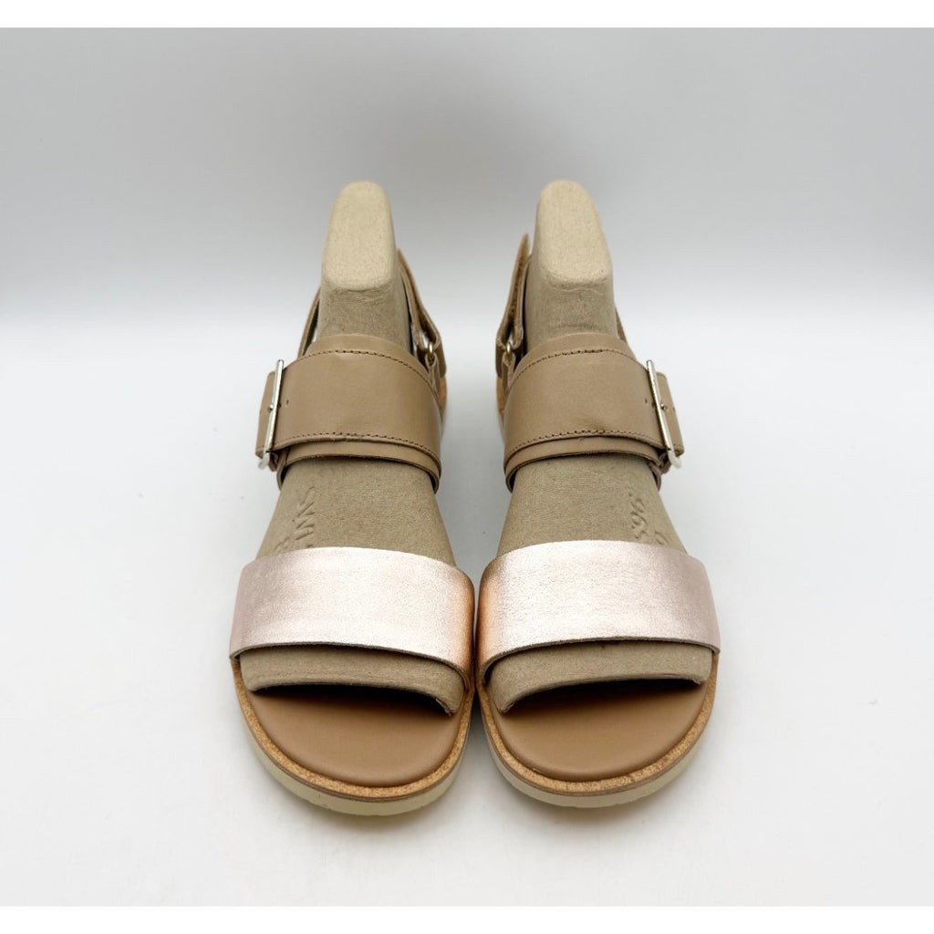Sorel Women's Ella III Slingback Sandals Size 9 Honest Beige Honey White NIB