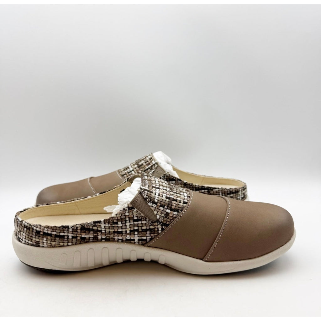 SPENCO Women's Nuevo Harvest Siesta Mule Size 9.5 Fossil Brown Leather NIB