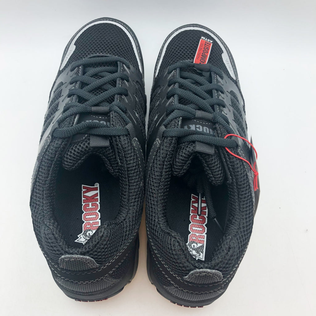 ROCKY Mens TrailBlade Athletic Work Shoes 10 WIDE Black Comp Toe Waterproof NIB
