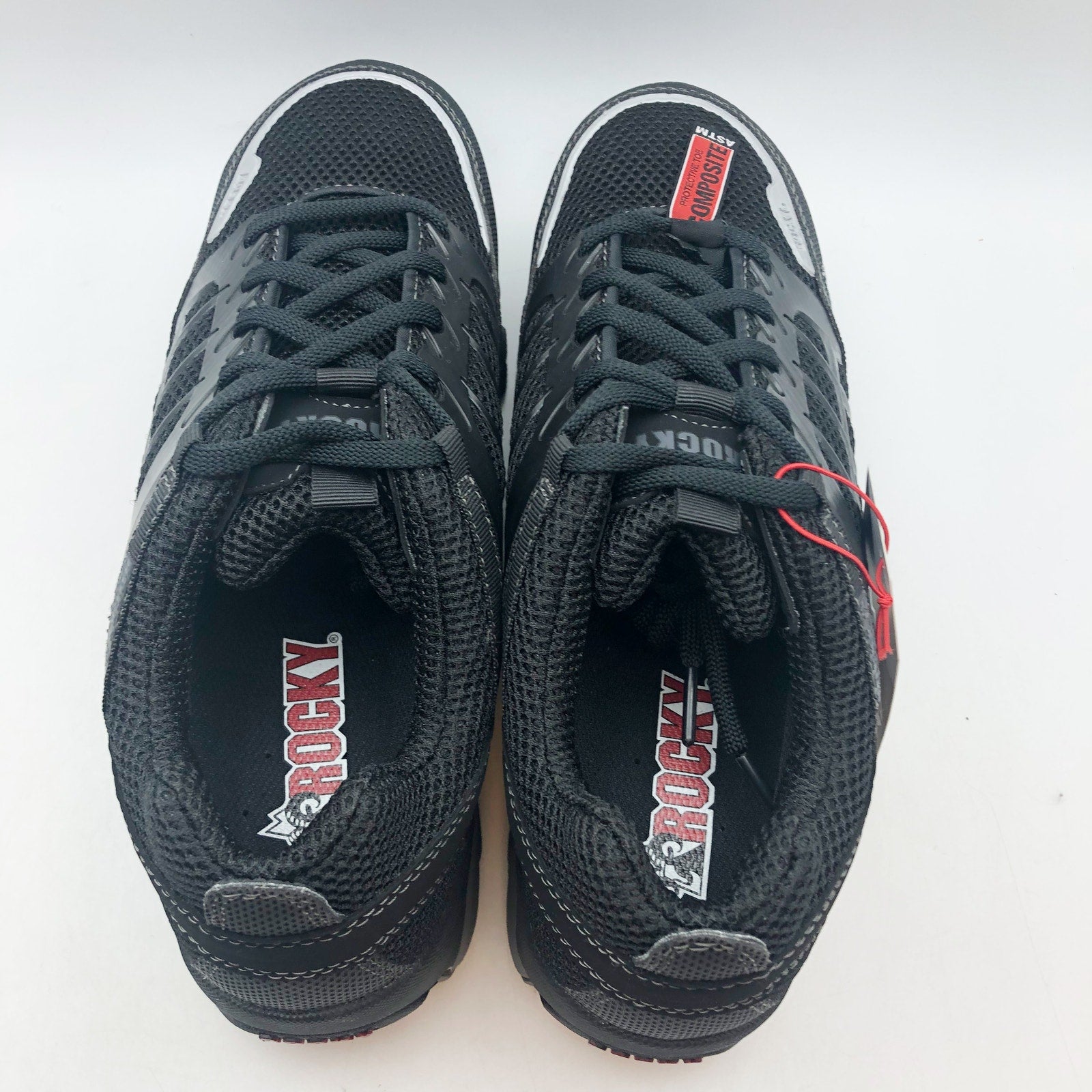 ROCKY Mens TrailBlade Athletic Work Shoes 10 WIDE Black Comp Toe Waterproof NIB