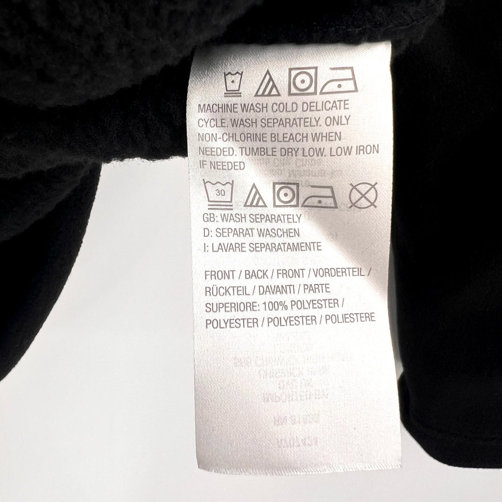 DENIM & CO. Women's Fleece Bonded Sherpa Jacket Medium Petite Black NWOT