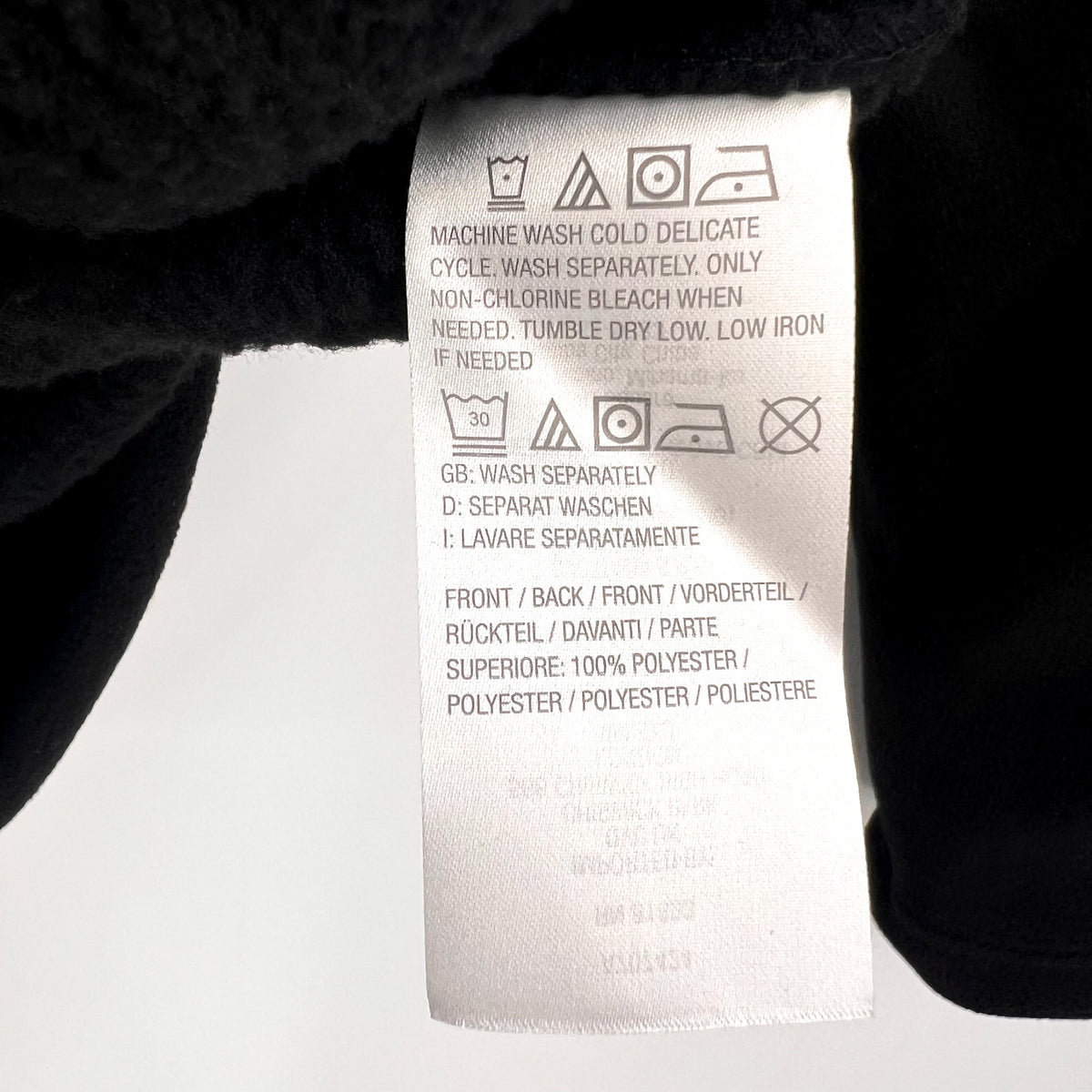 DENIM & CO. Women's Fleece Bonded Sherpa Jacket Medium Petite Black NWOT