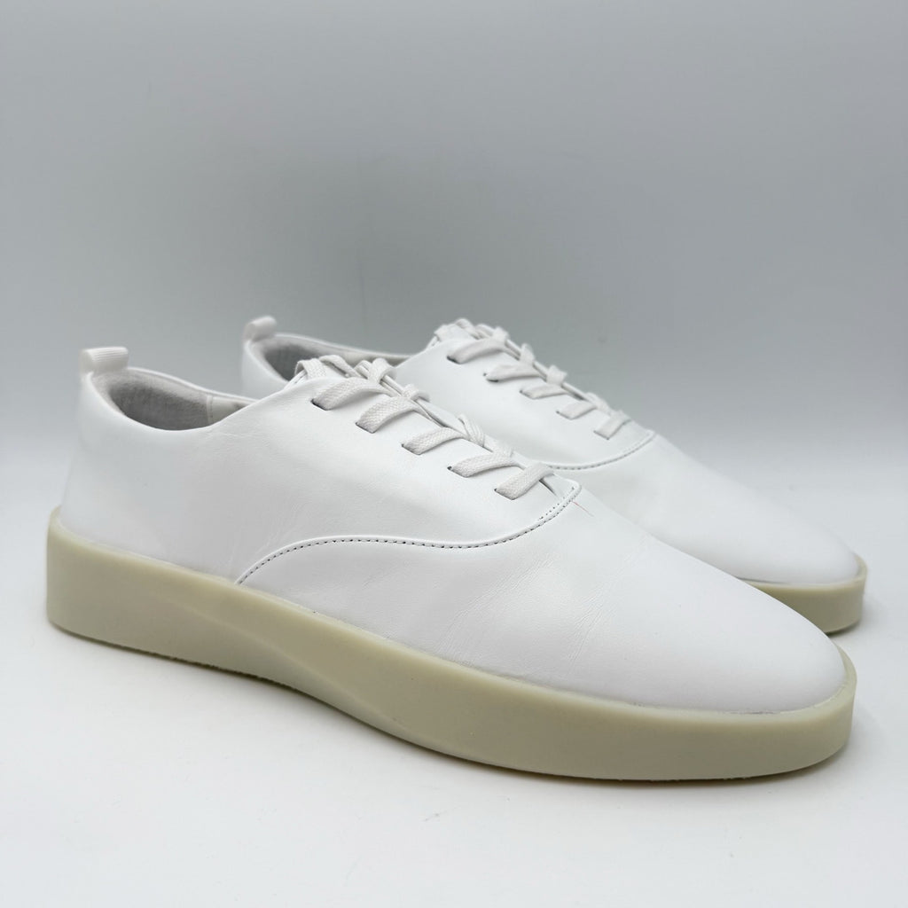 Wolf & Shepherd Cruise Lace Up Sneakers Mens 8 Womens 9.5 White Leather NIB