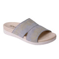 Spenco Womens Twilight Ellie Slide Sandals US 11 WIDE EU 41.5 Grey Leather NIB