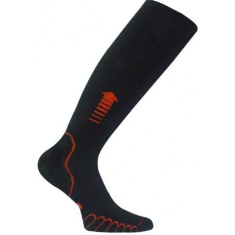 EUROSOCKS Compression Over the Calf Socks Small Womens 4-7 Black Lightweight NIB