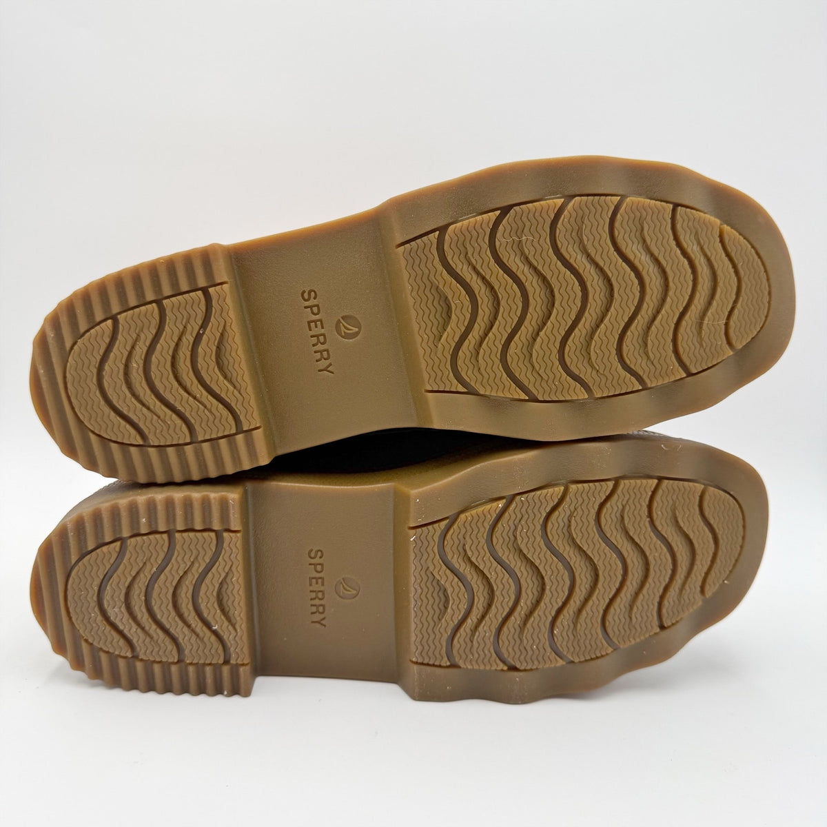 Sperry Womens Saltwater 2.0 Duck Boots Size 10 Tan Green Leather Waterproof NIB