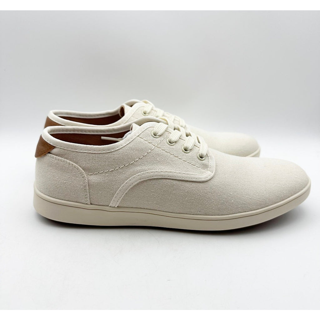 STEVE MADDEN Mens Fenta Casual Sneakers Size 9.5 M Cream White Fabric NIB
