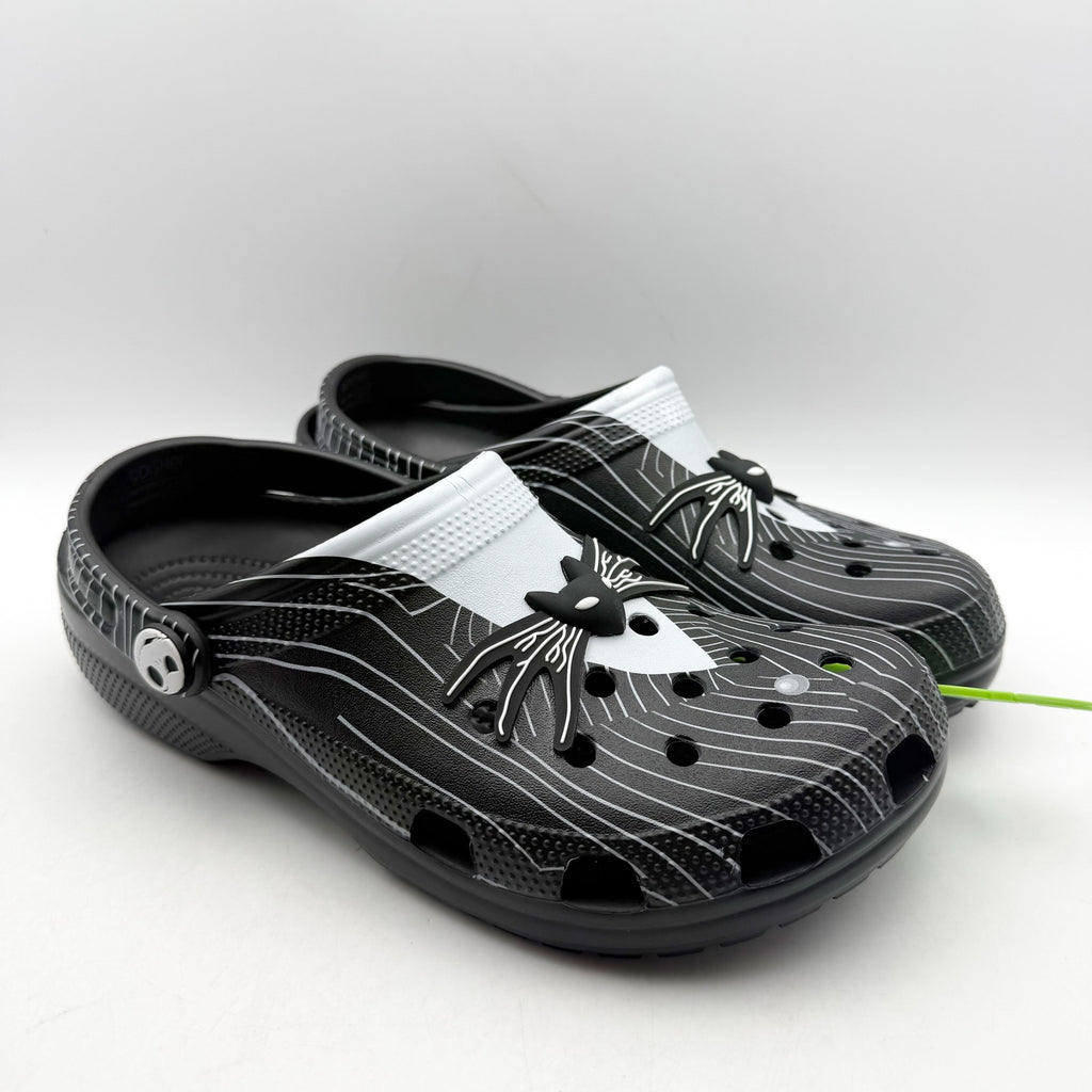 Crocs Clogs Mens 12 Jack Skellington Nightmare Before Christmas Black NWT