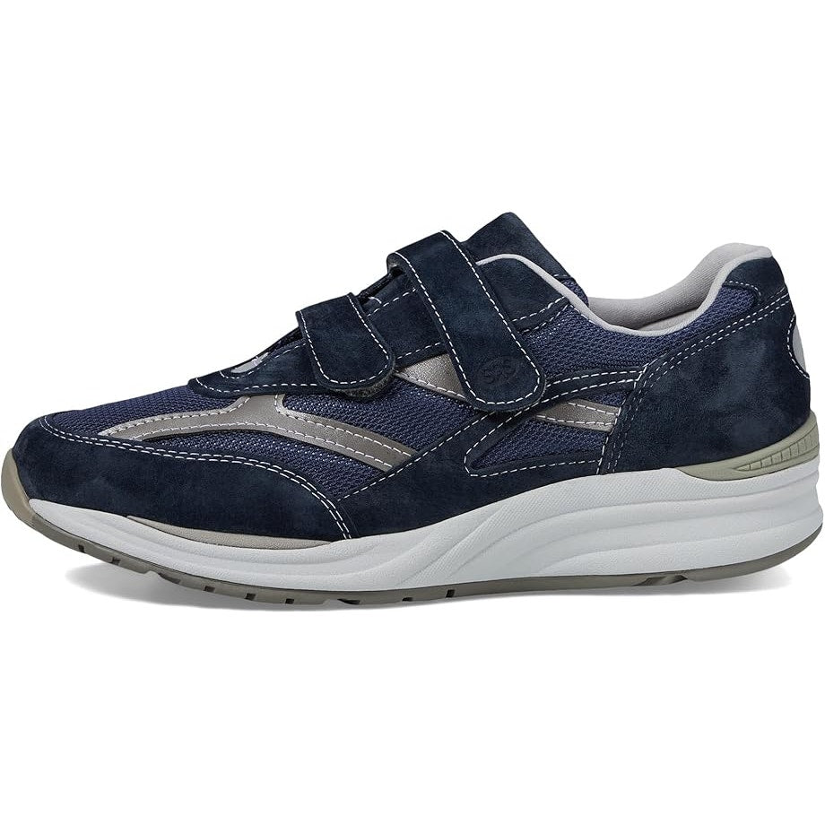 SAS Mens JV Mesh Walking Sneakers US 10.5 WW Blue Hook and Loop Suede NWOB