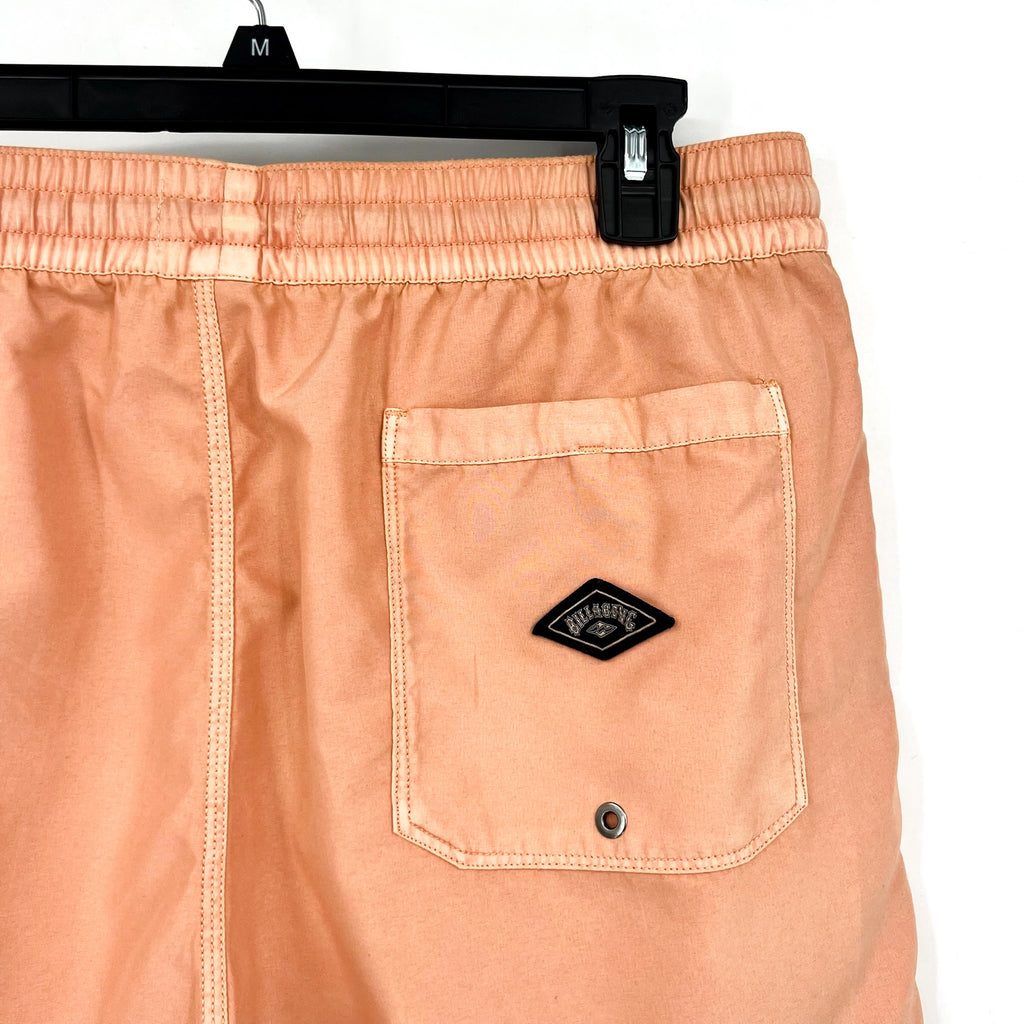 BILLABONG Men's All Day Layback Boardshort Large Orange Dusty Melon Overdyed NWT