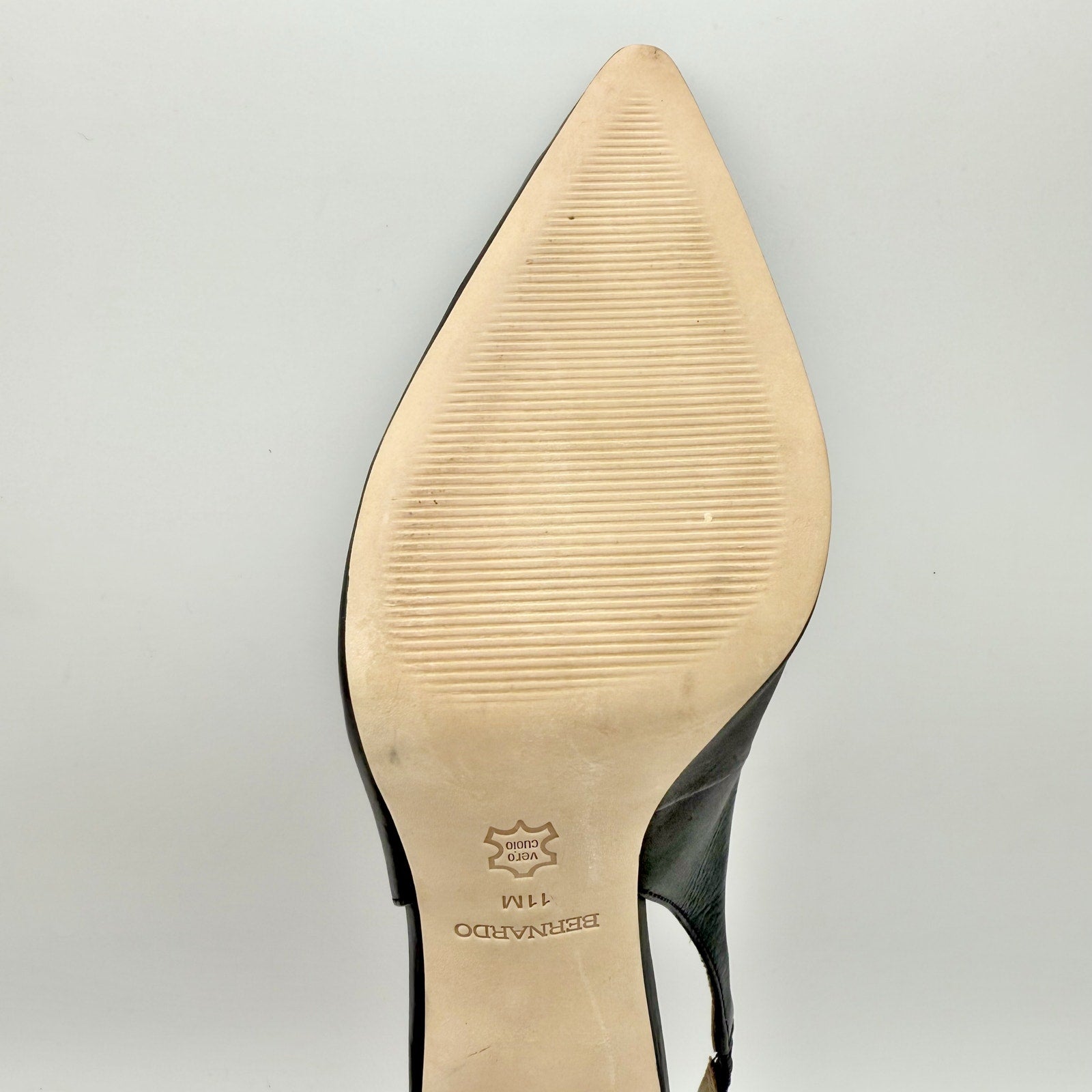 Bernardo Womens Felicity Heels US 11M EU 41 Leather Slingback Pump NIB