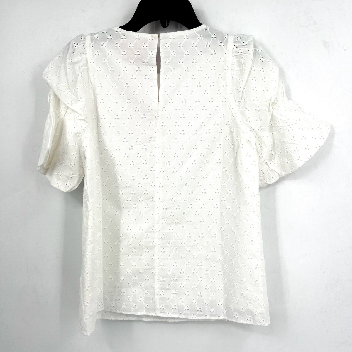 LILLY PULITZER Womens Lailah Eyelet Top XXS Resort White Ditsy Vine Eyelet NWT