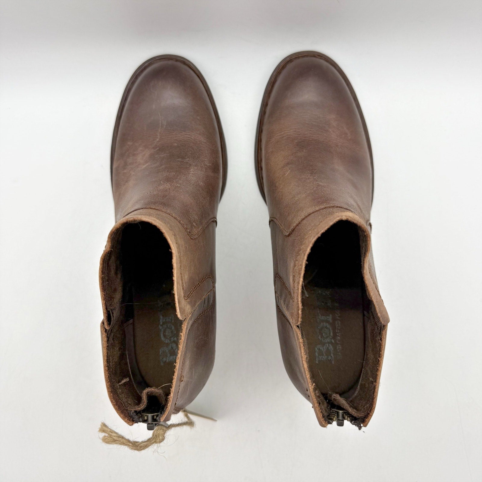 Born Womens Reece Ankle Booties US 6.5 M EU 37 Brown Leather Boots NIB