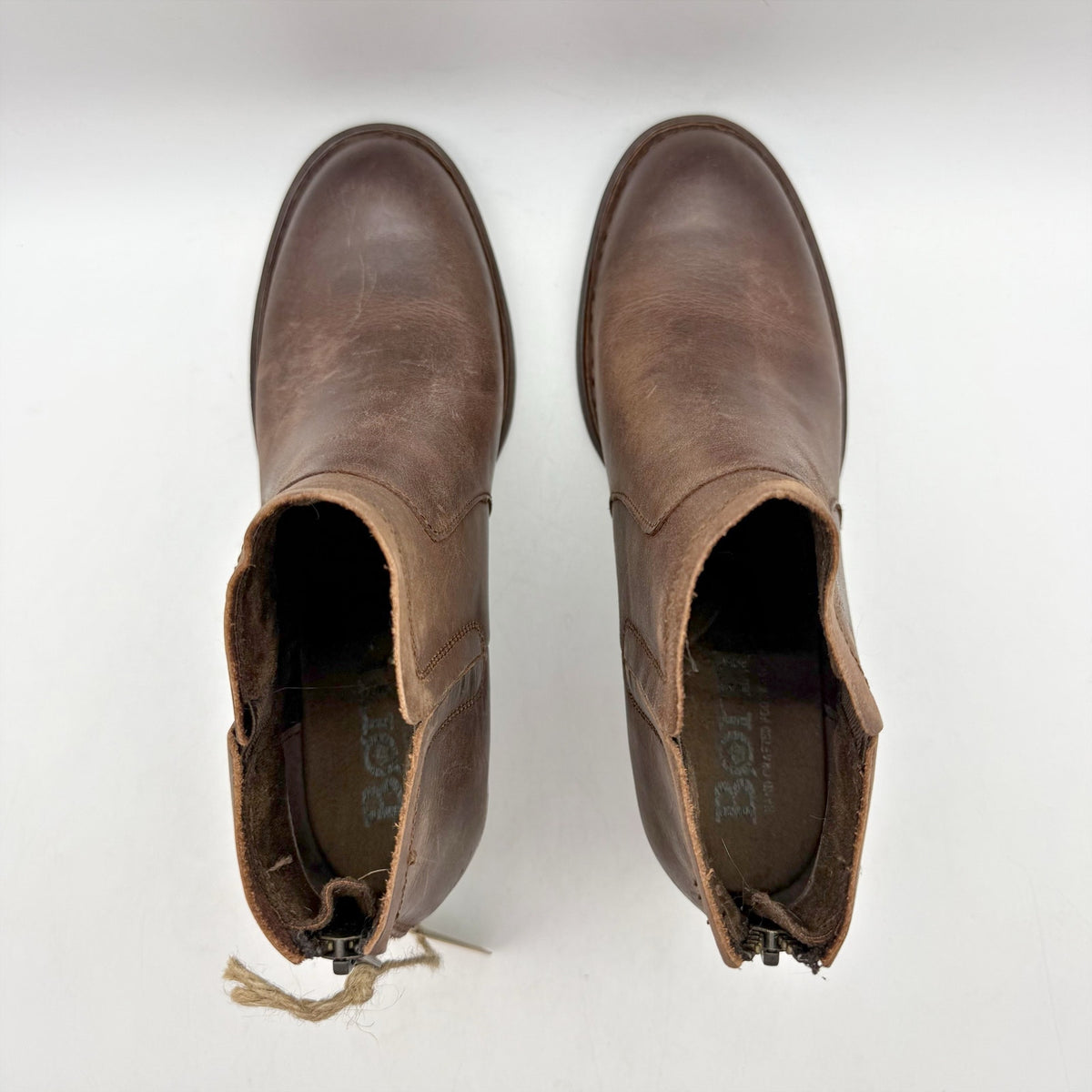 Born Womens Reece Ankle Booties Size 6.5 M EU 37 Brown Leather Boots NIB