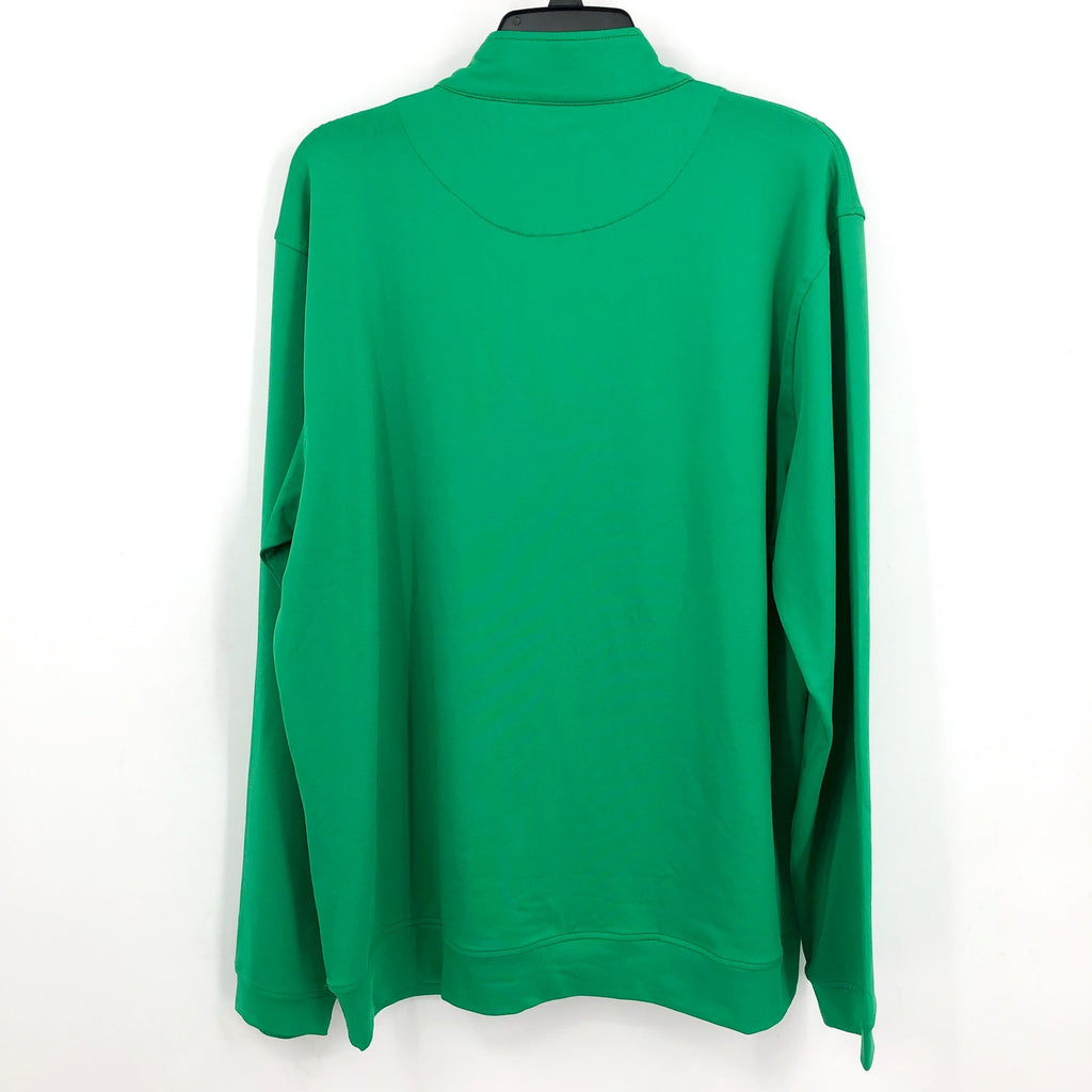 OLD ROW Men's Tailgate Quarter Zip Performance Pull Over Large Kelly Green NWT
