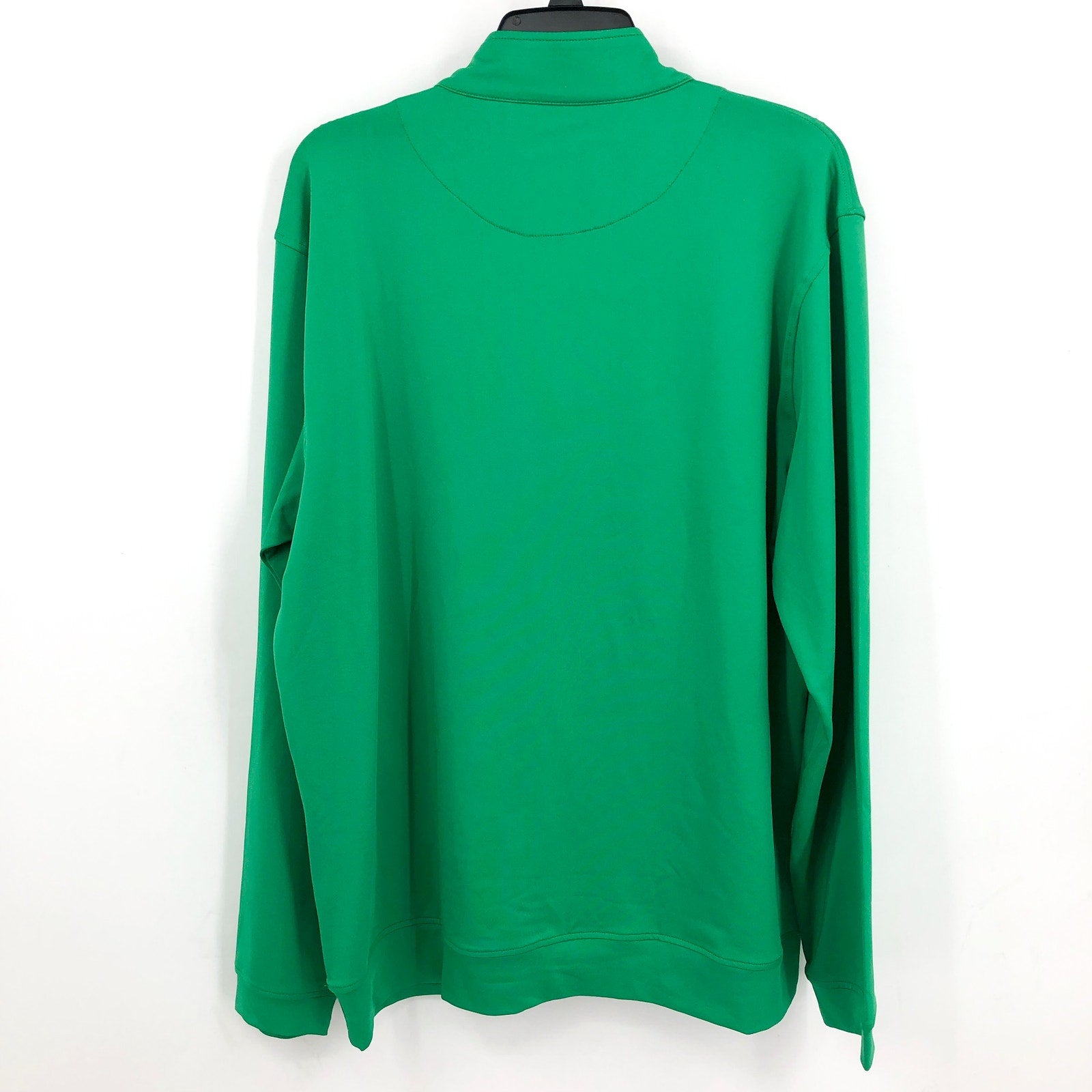OLD ROW Men's Tailgate Quarter Zip Performance Pull Over Large Kelly Green NWT