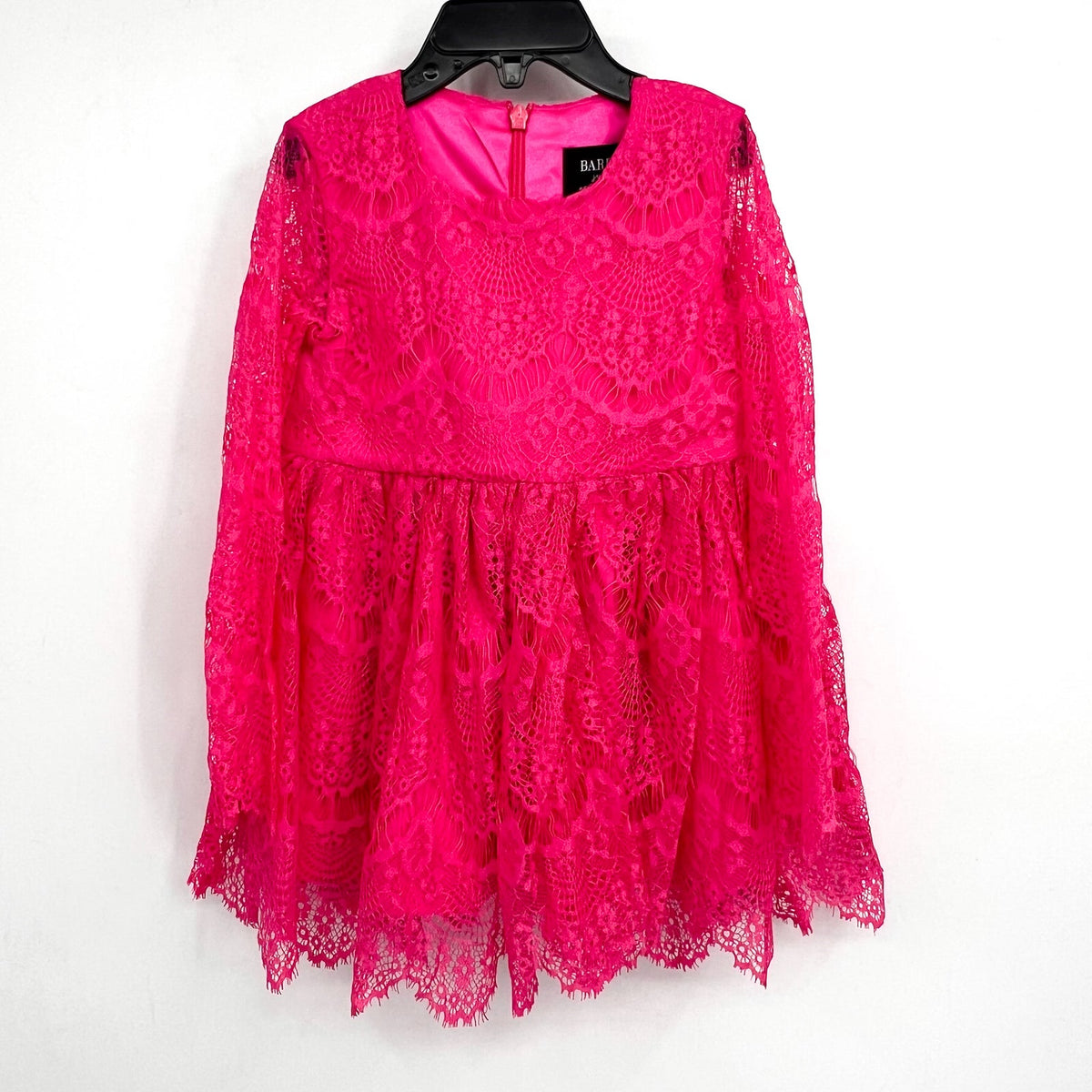 BARDOT Baby Gertrude Lace Dress Size 9-12 Months Pink Long Sleeve NWT