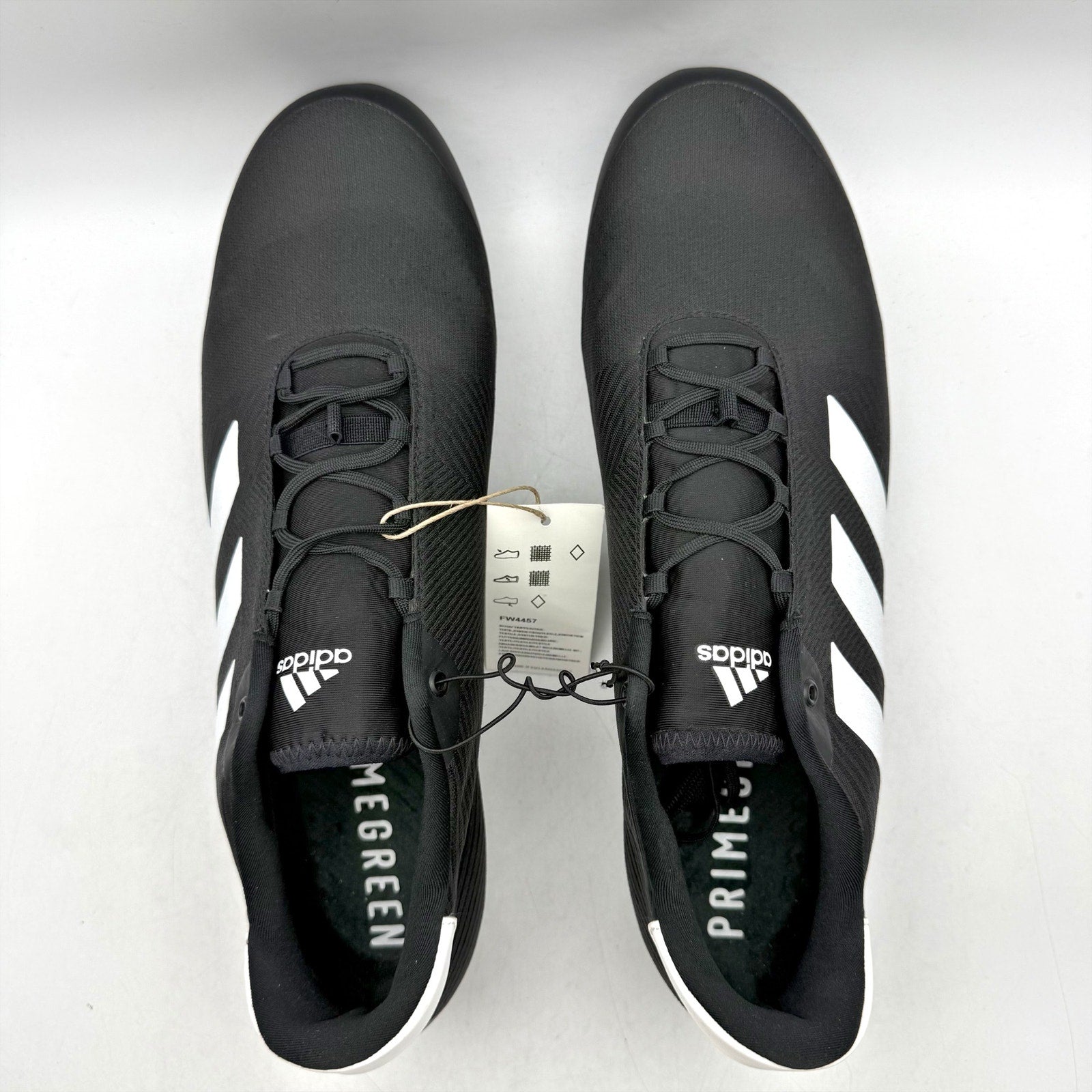 Adidas Mens The Road Cycling Shoes US 13 Black White Athletic NWT