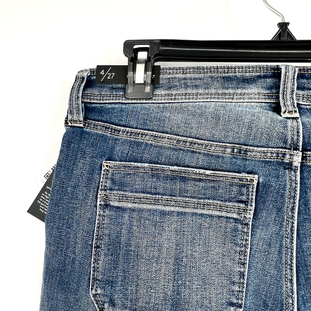 LIVERPOOL Womens Easy Utility Jeans Size 27 US 4 Blue Macbride Side Button NWT