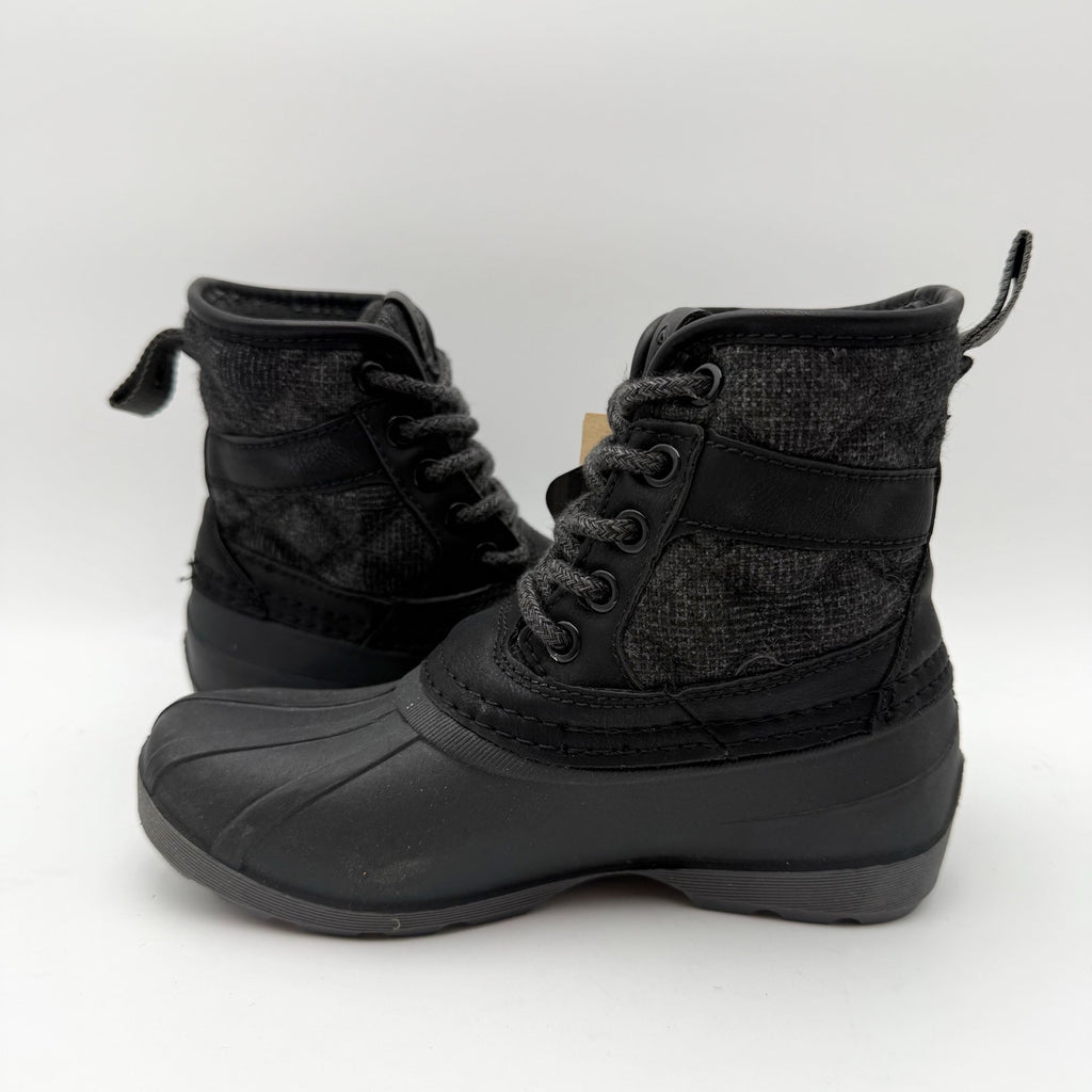Kamik Girls Mid-Calf Winter Boots US 12 EU 30 Black Waterproof Insulated NIB