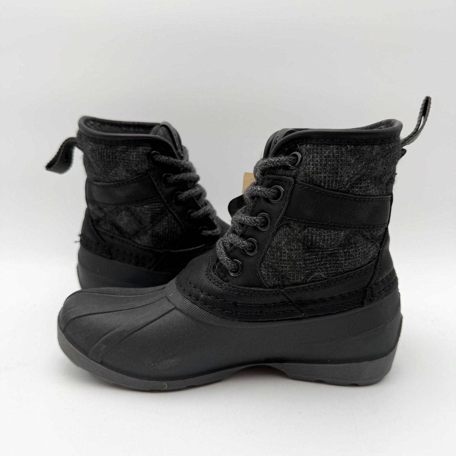 Kamik Girls Mid-Calf Winter Boots US 12 EU 30 Black Waterproof Insulated NIB