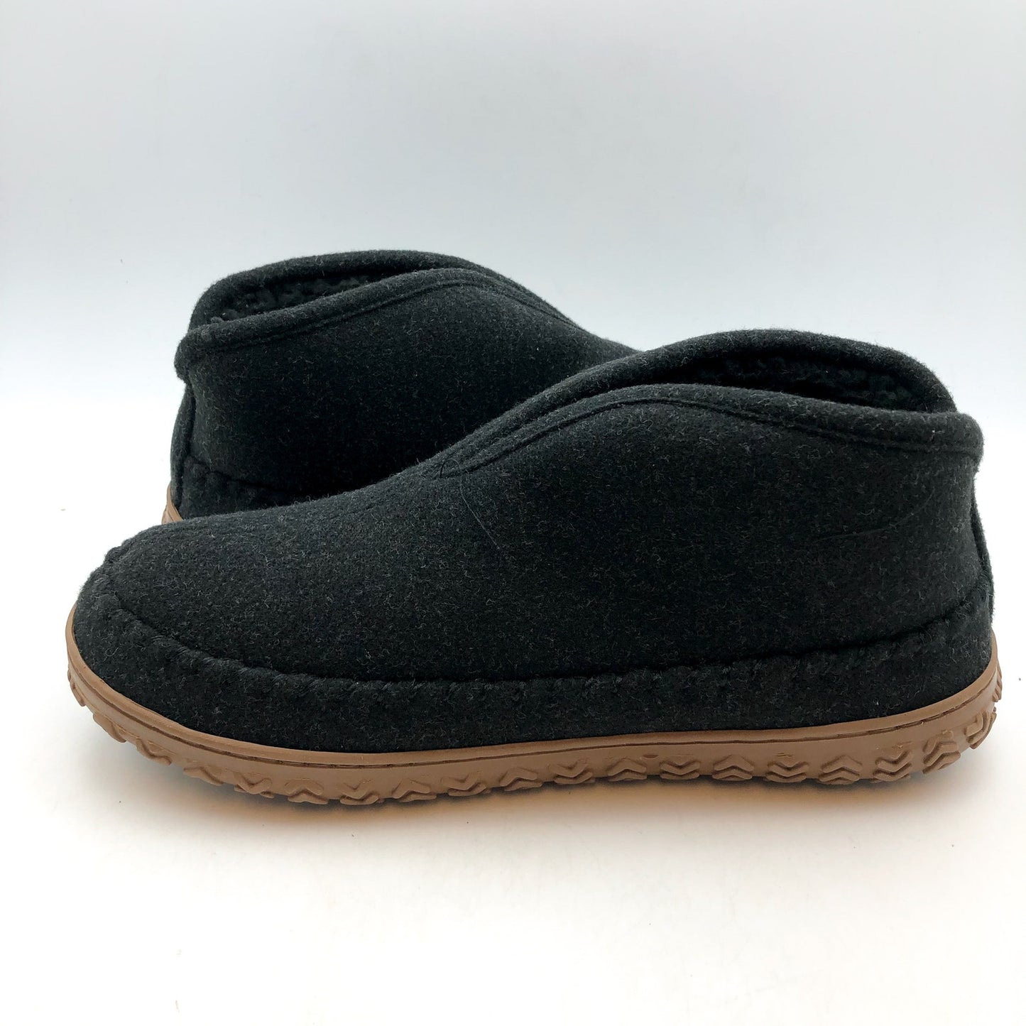 Dockers Mens Rugged Slip-On Slipper Boots US 10 Grey Wool Round Toe NIB