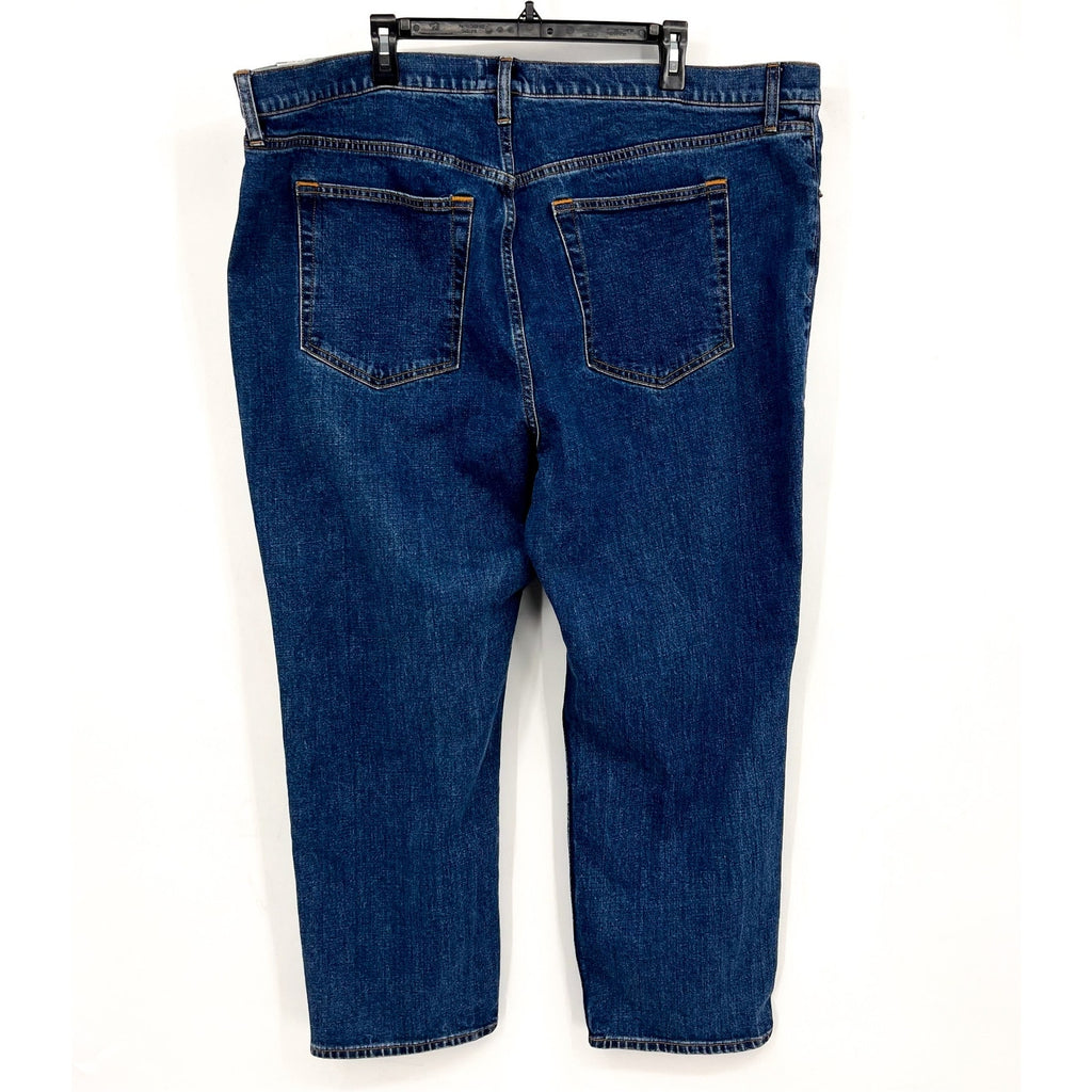 ABERCROMBIE & FITCH Women Ultra High Ankle Straight Jeans Size 36 US 22 Blue NWT