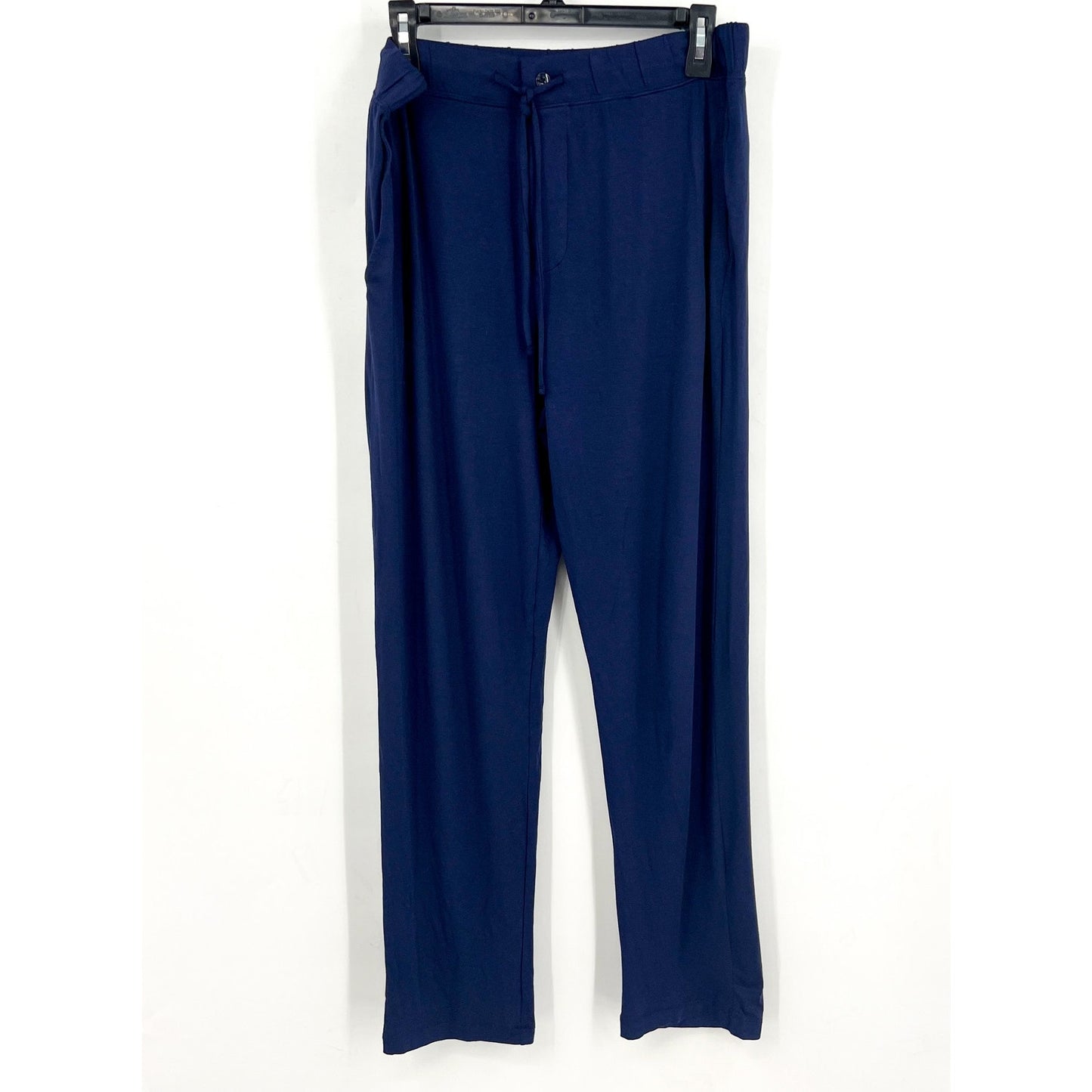 EBERJEY Women's Gisele Long PJ Set Medium Navy Blue Ivory TENCEL Modal NWOT