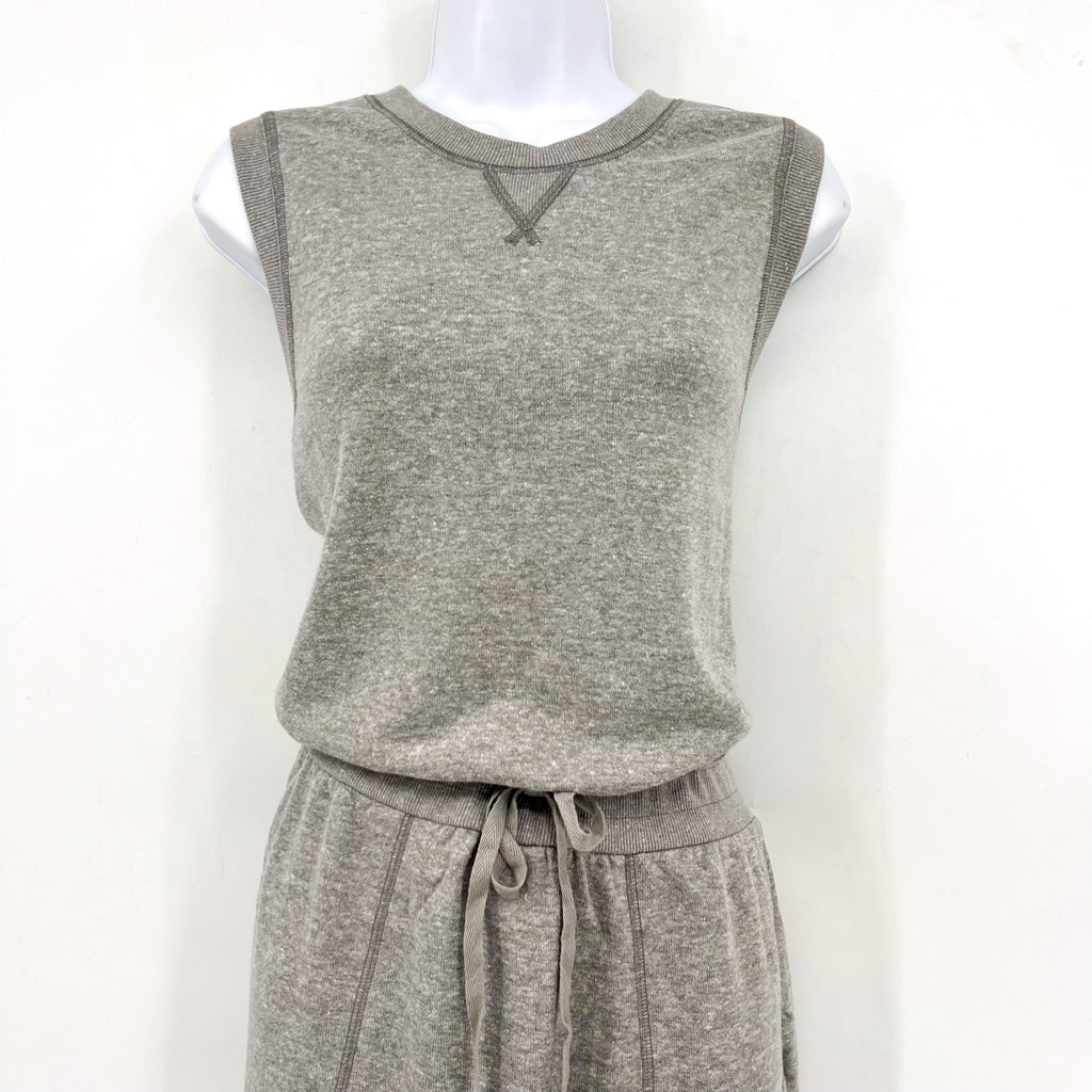 PRANA Women's Cozy Up Beach Hopper Dress Large Heather Grey Sleeveless NWT