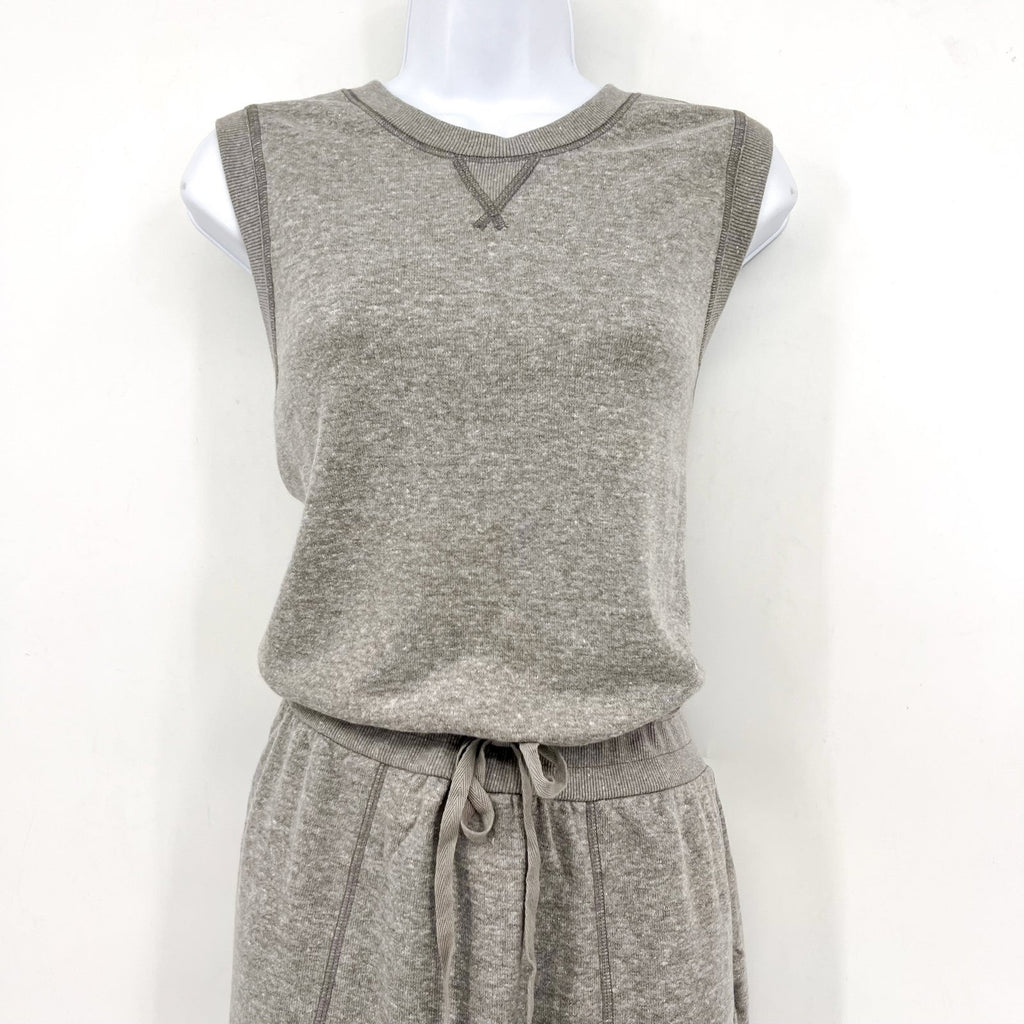 PRANA Women's Cozy Up Beach Hopper Dress Large Heather Grey Sleeveless NWT
