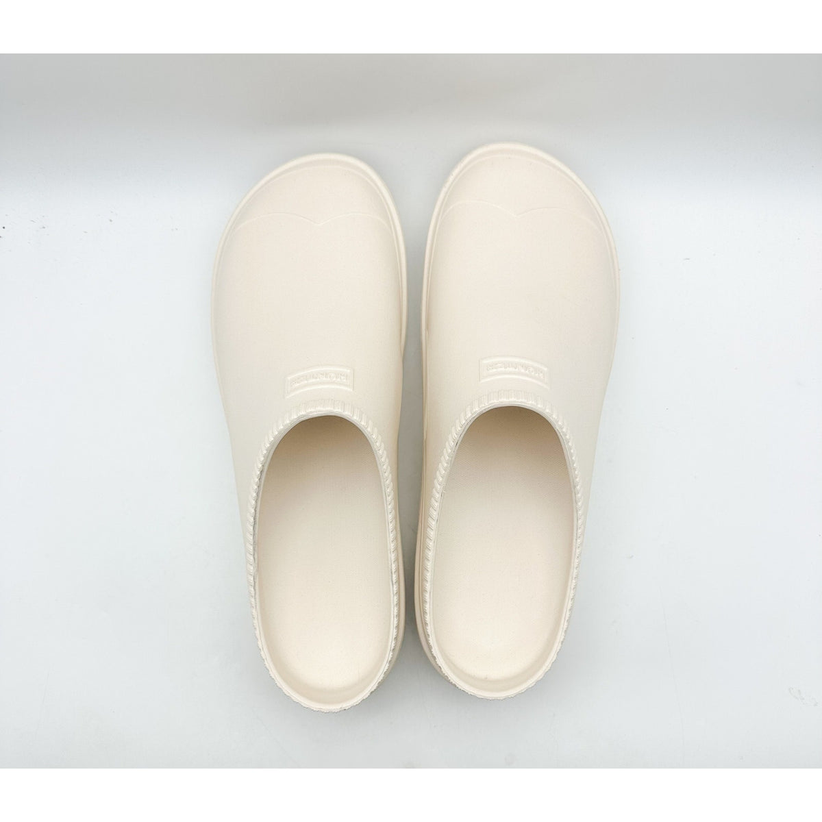 HUNTER Mens In/Out Bloom Clog Size 13 UK 12 White Willow Cream NWOB