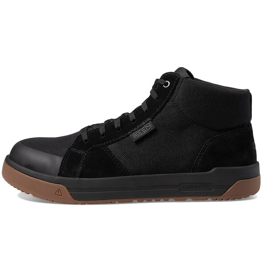 Keen Utility Mens Kenton Mid Work Shoes Size 10 WIDE Black Composite Toe SR NIB