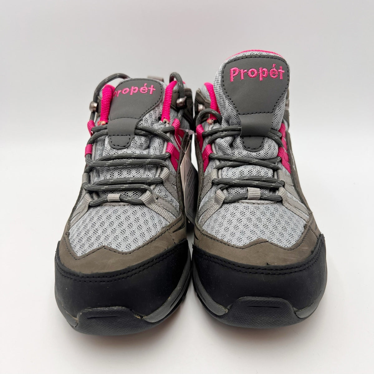 Propet Womens Peak Hiking Shoes Size 6 Grey Berry Suede Waterproof Boots NWOB