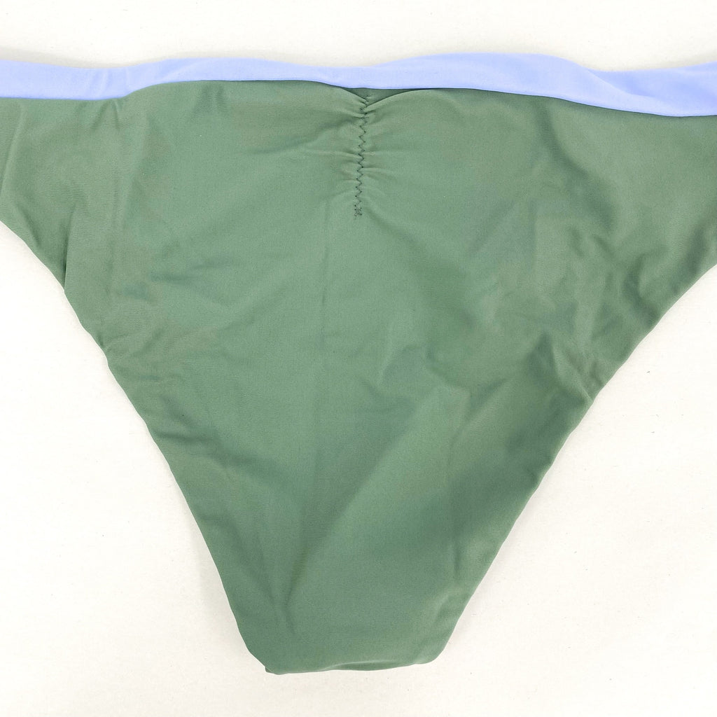 PRANA Women's Innix Bikini Bottom Medium Army Green Colorblock NWT