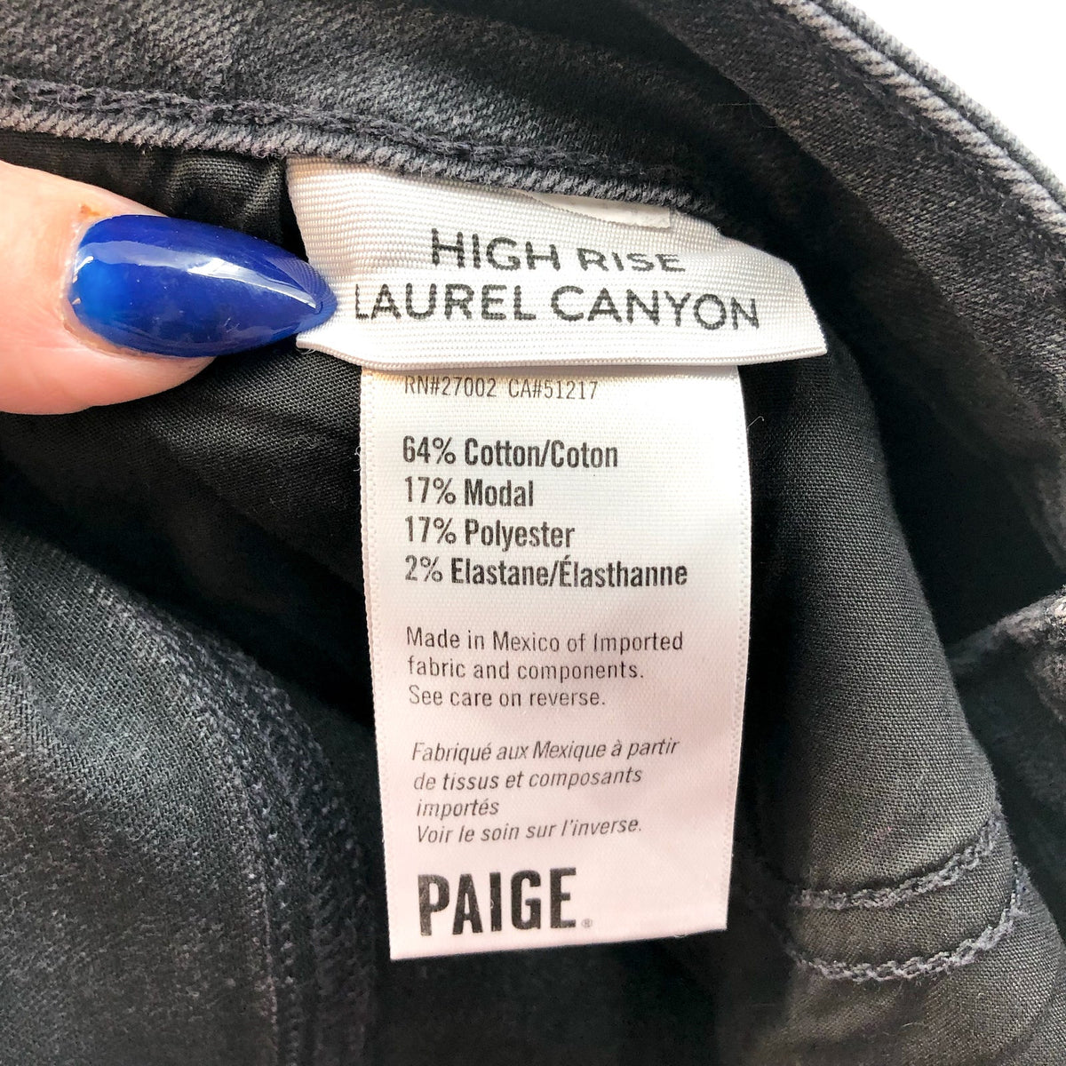 PAIGE Women's High Rise Laurel Canyon Flare Jean Size 30 US 10 Black Willow NWT