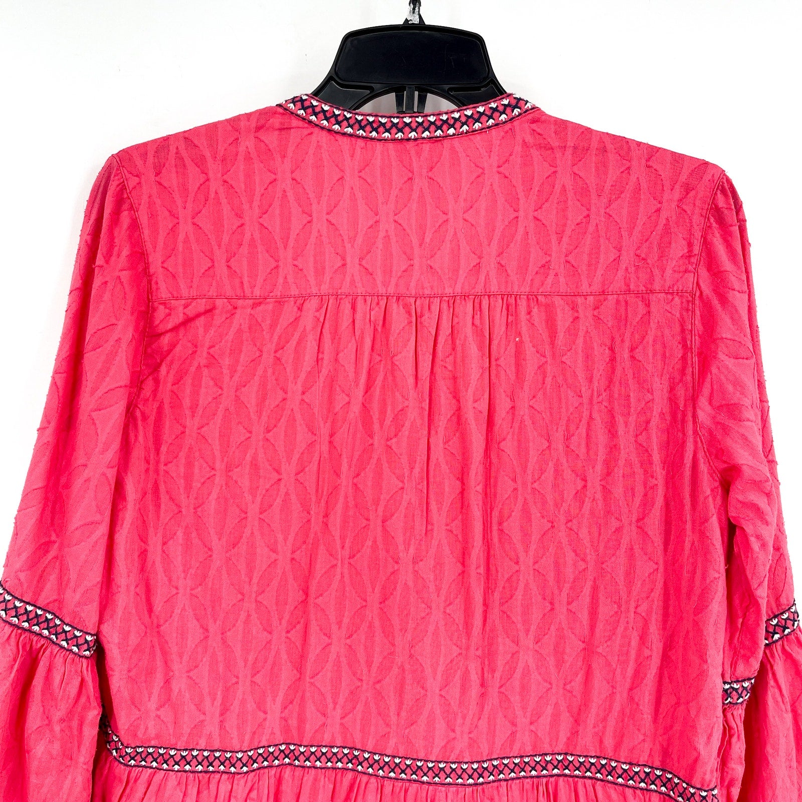 TOMMY BAHAMA Clip Embroidered Coverup Dress XS Pink Coral Cost Cotton NWT