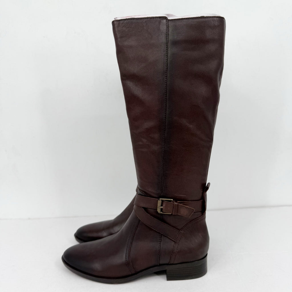 Naturalizer Womens Rena Knee High Boots US 6.5 M EU 36.5 Brown Leather NIB