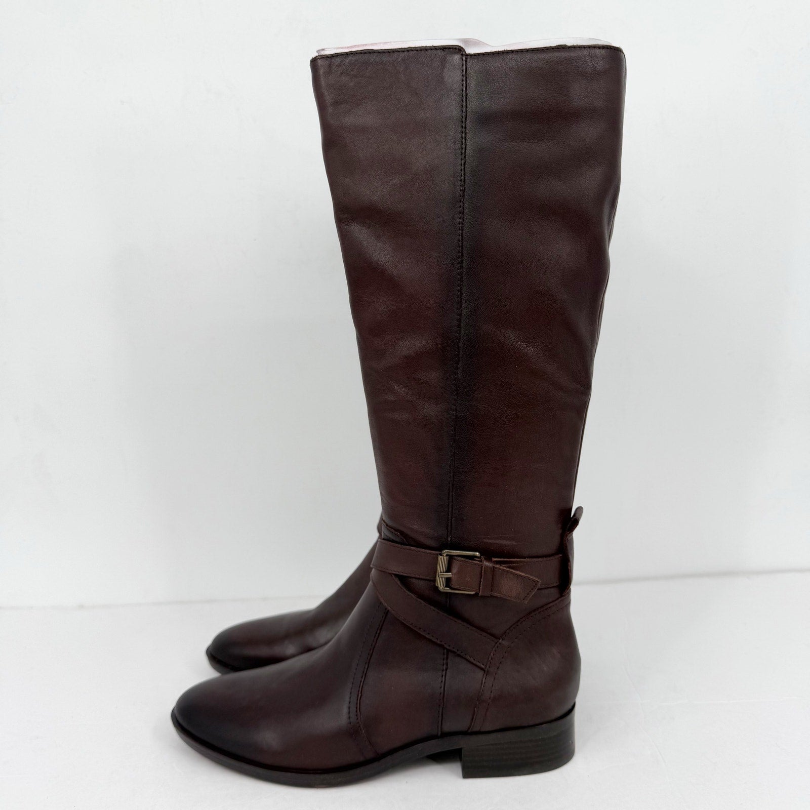 Naturalizer Womens Rena Knee High Boots US 6.5 M EU 36.5 Brown Leather NIB