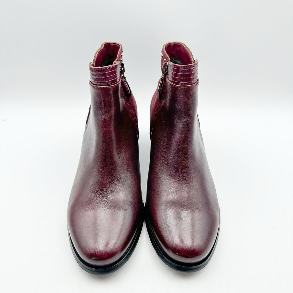 Spring Step Womens Kastania Ankle Boots EU 36 US 5.5-6 Bordeaux Red Leather NWOB