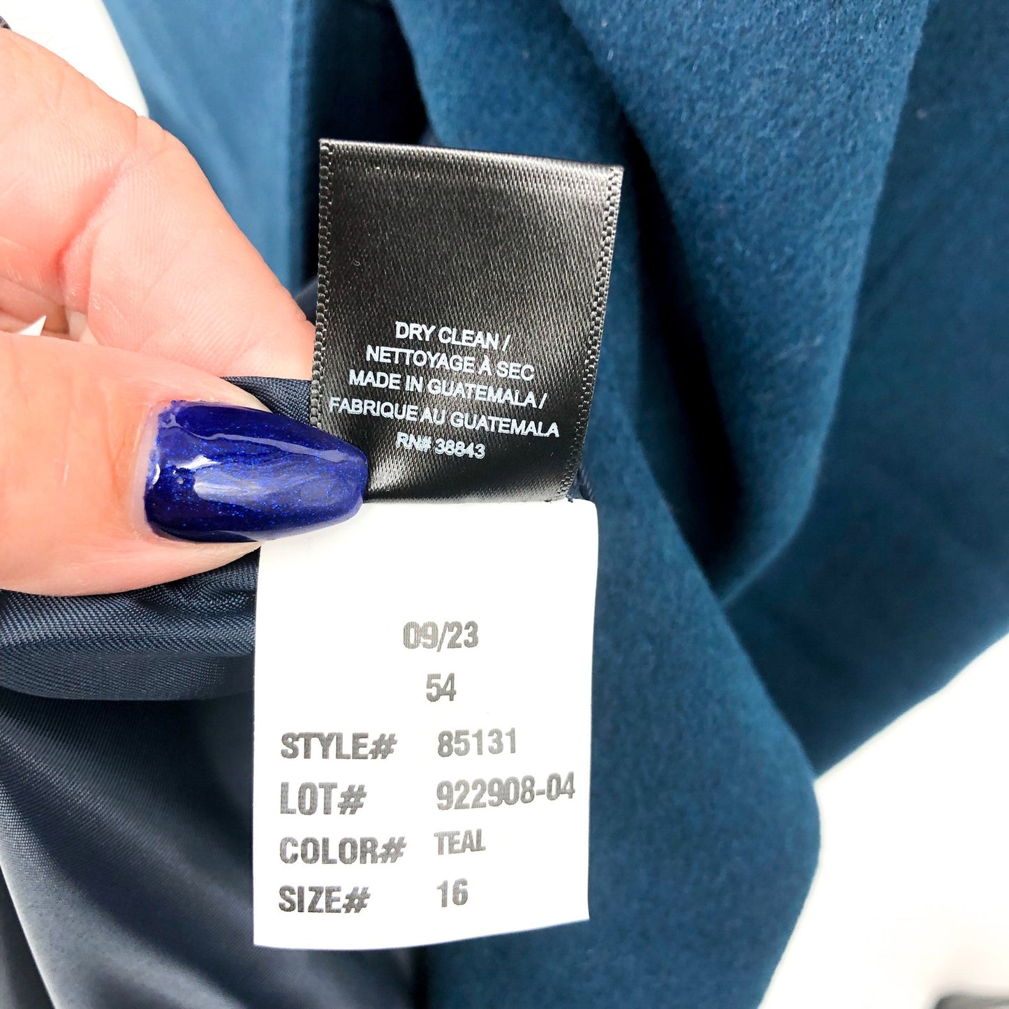 SAM EDELMAN Women's Longline Coat Size 16 Teal Blue Wool Blend  NWT