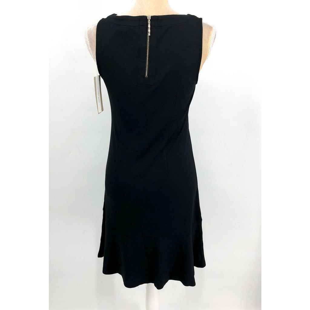 TOMMY BAHAMA Women's Darcy Flounce Dress XS Black Sleeveless NWT