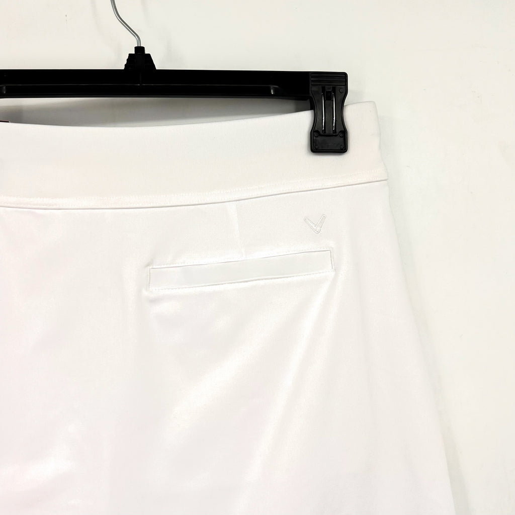CALLAWAY Women's 17" Solid TrueSculpt Golf Skort Small Brilliant White NWT
