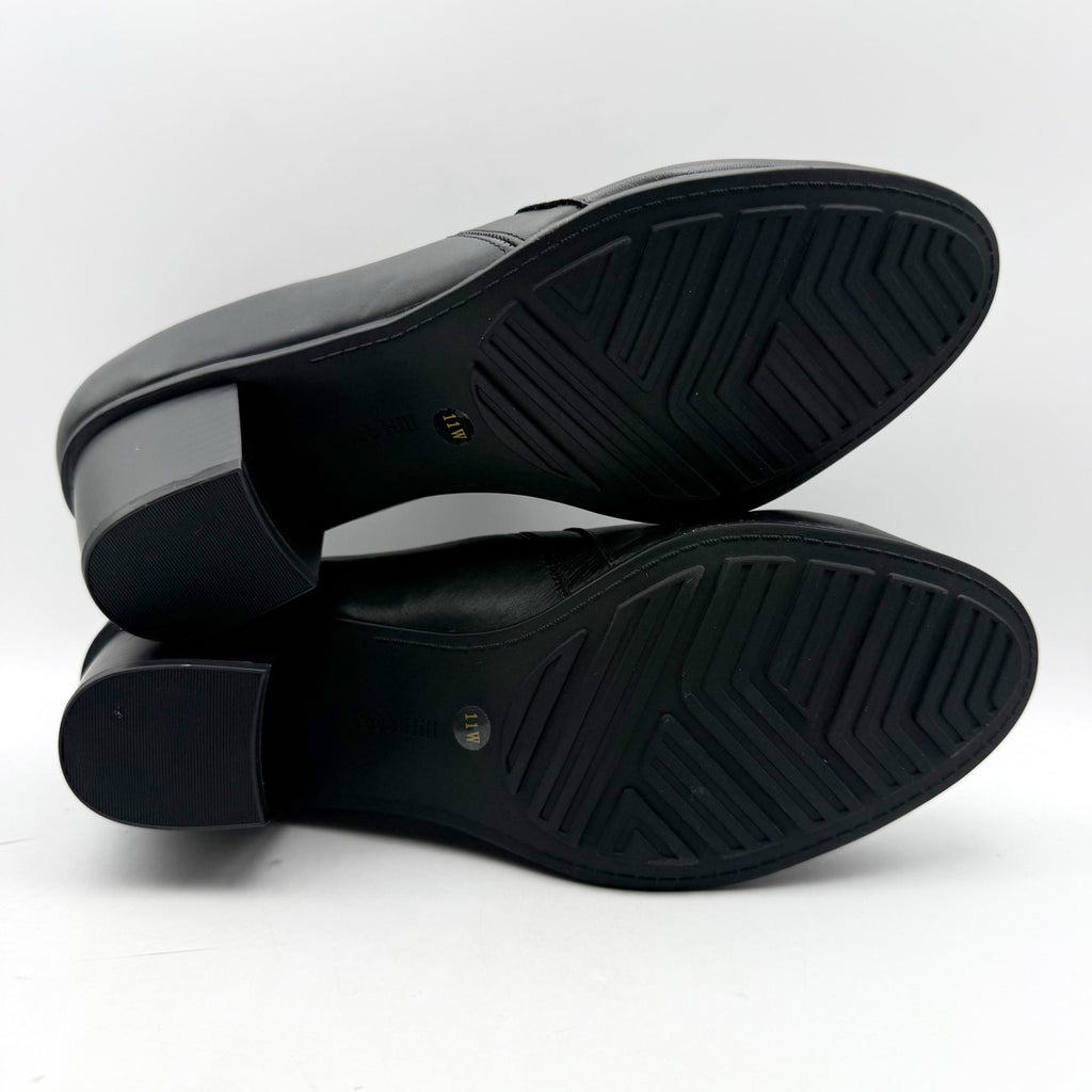 Cobb Hill Womens Winny Pumps US 11 Wide Black Leather Slip On NWOB