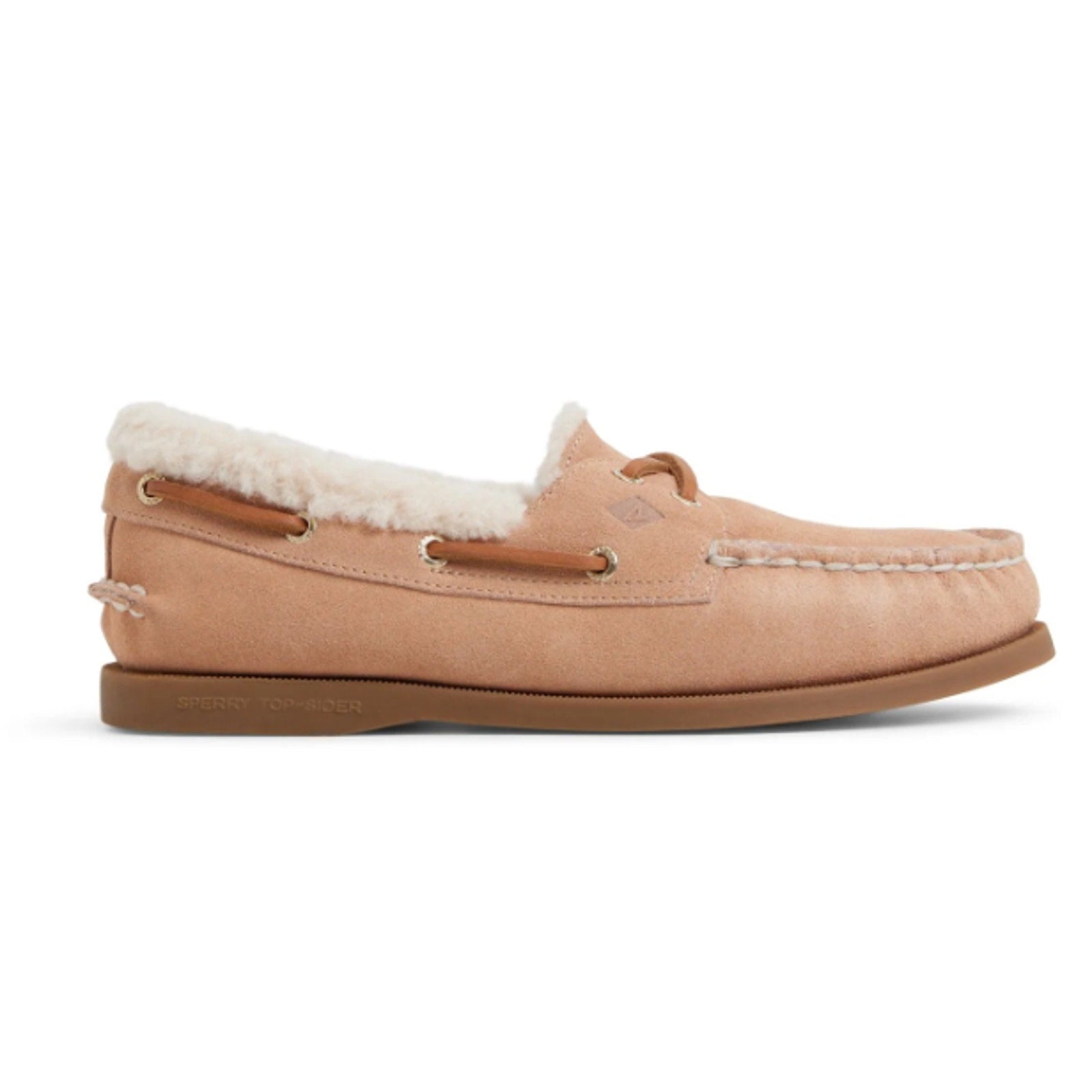 Sperry Womens Authentic Original 2 Eye Boat Shoes Size 7 EU 37.5 Tan Suede NIB