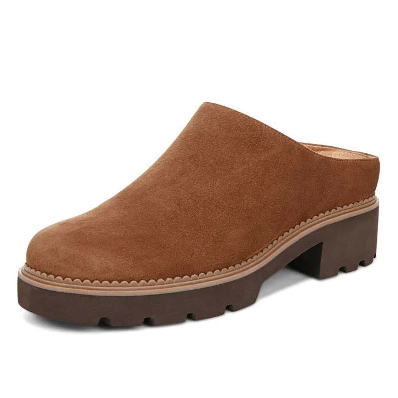 Vionic Womens Fairfax Clogs US 10 EU 41 Brown Suede Slip On NIB