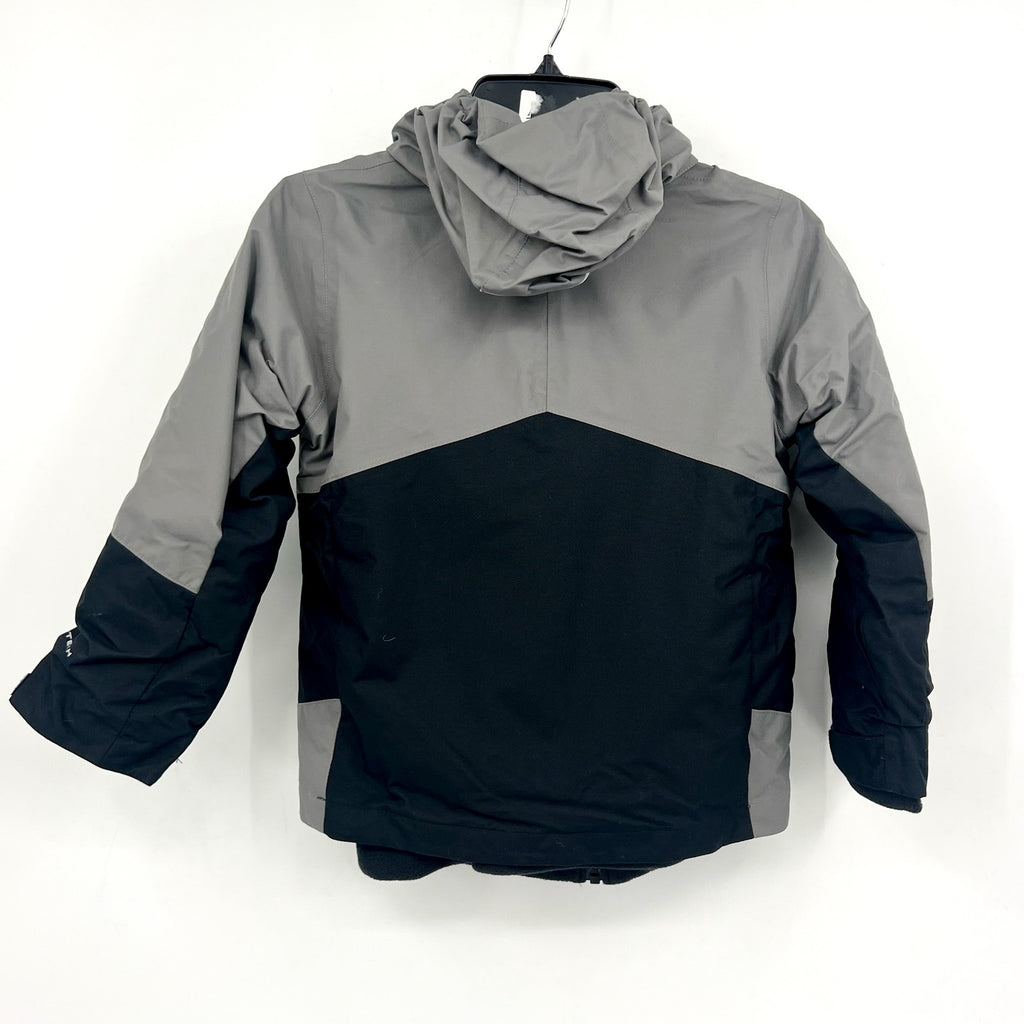 Columbia Boys Bugaboo II Fleece Interchange Jacket XS Grey Black Hooded NWOT
