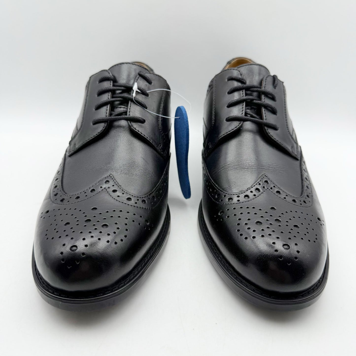 Florsheim Mens Midtown Wing Oxford Shoes US 9 D EU 42 Black Leather NIB