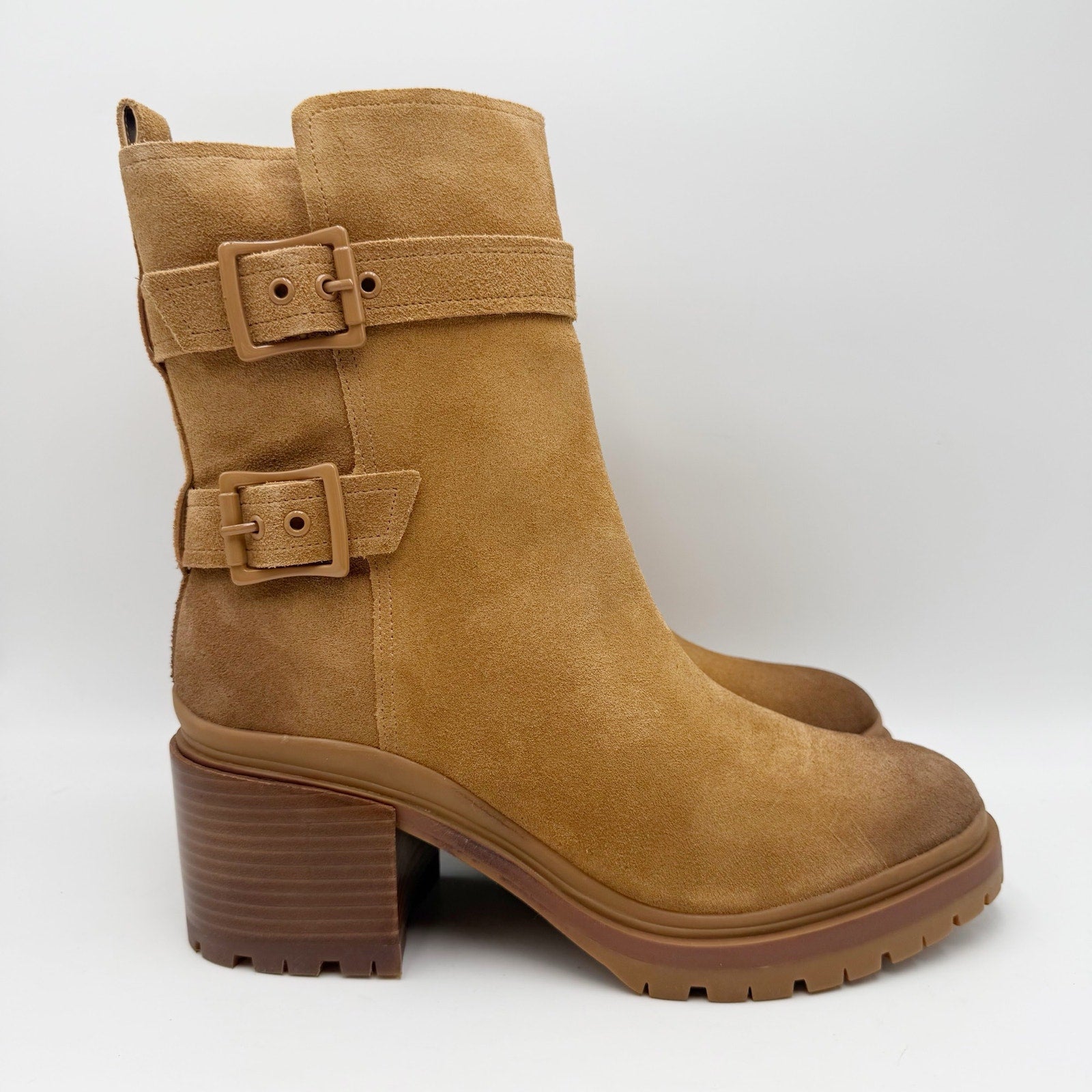 Naturalizer Women Trina Heeled Boots Size 10 M EU 41 Brown Suede NIB