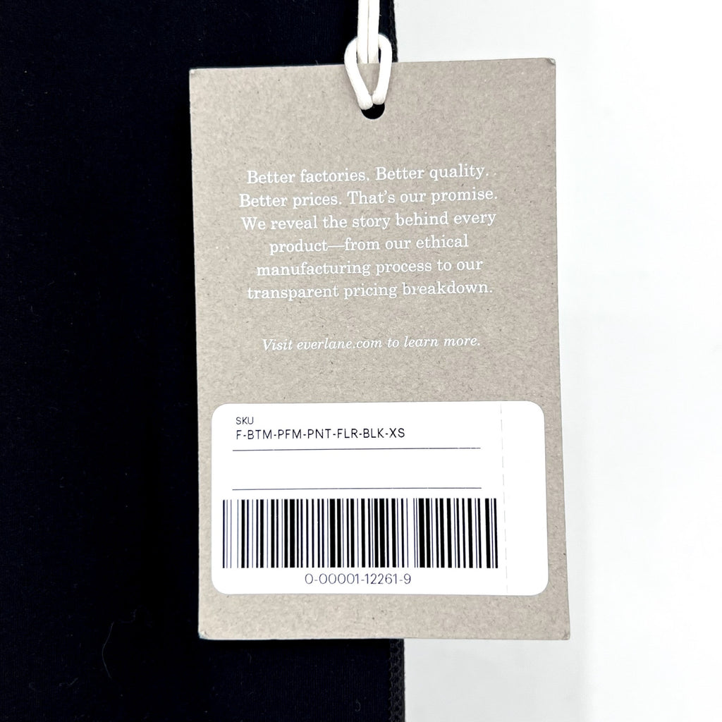 EVERLANE Women's The Perform Flare Leggings XS Black High Waisted NWT
